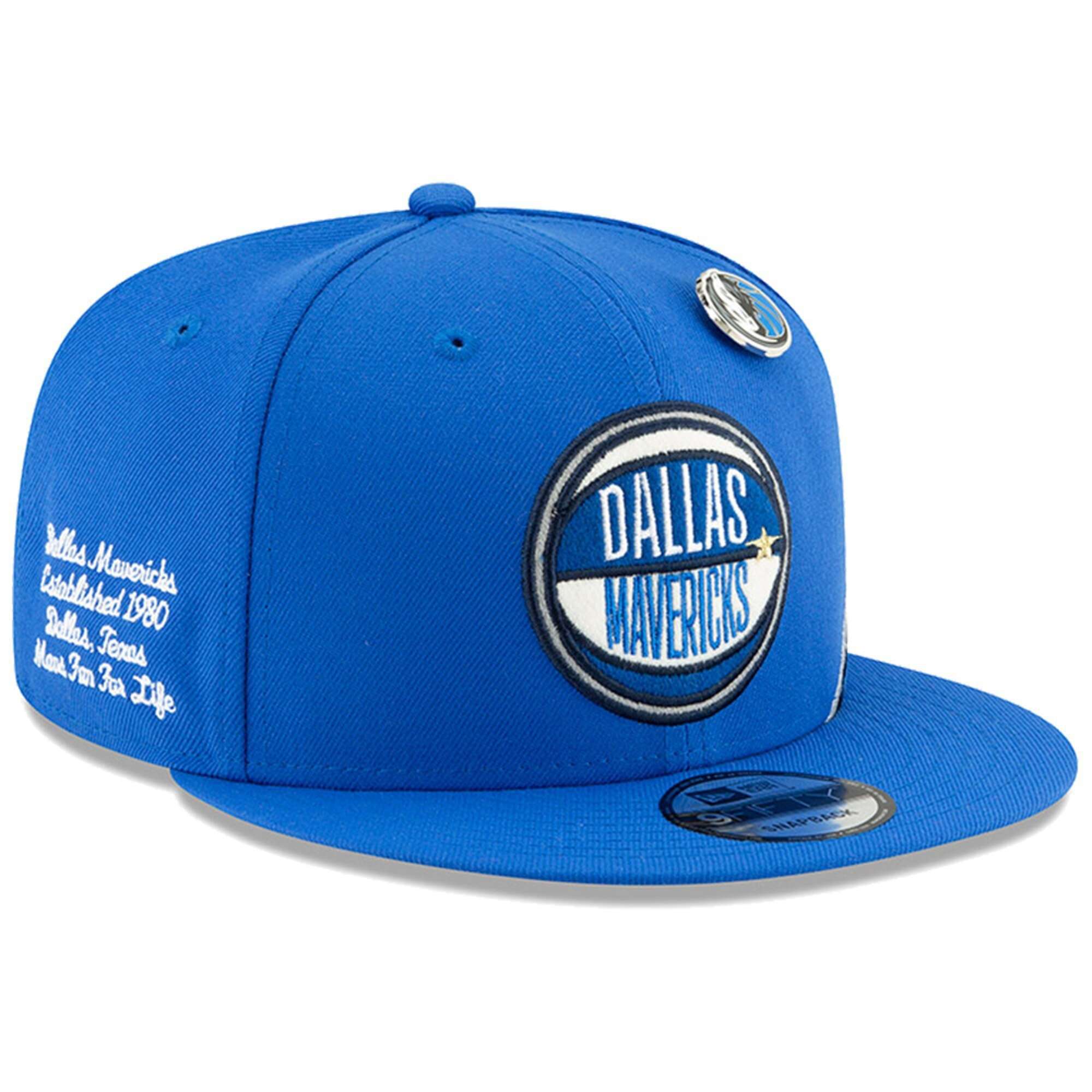 New Era Caps Dallas Mavericks New Era 2019 NBA Draft 9FIFTY Snapback Hat - Blue