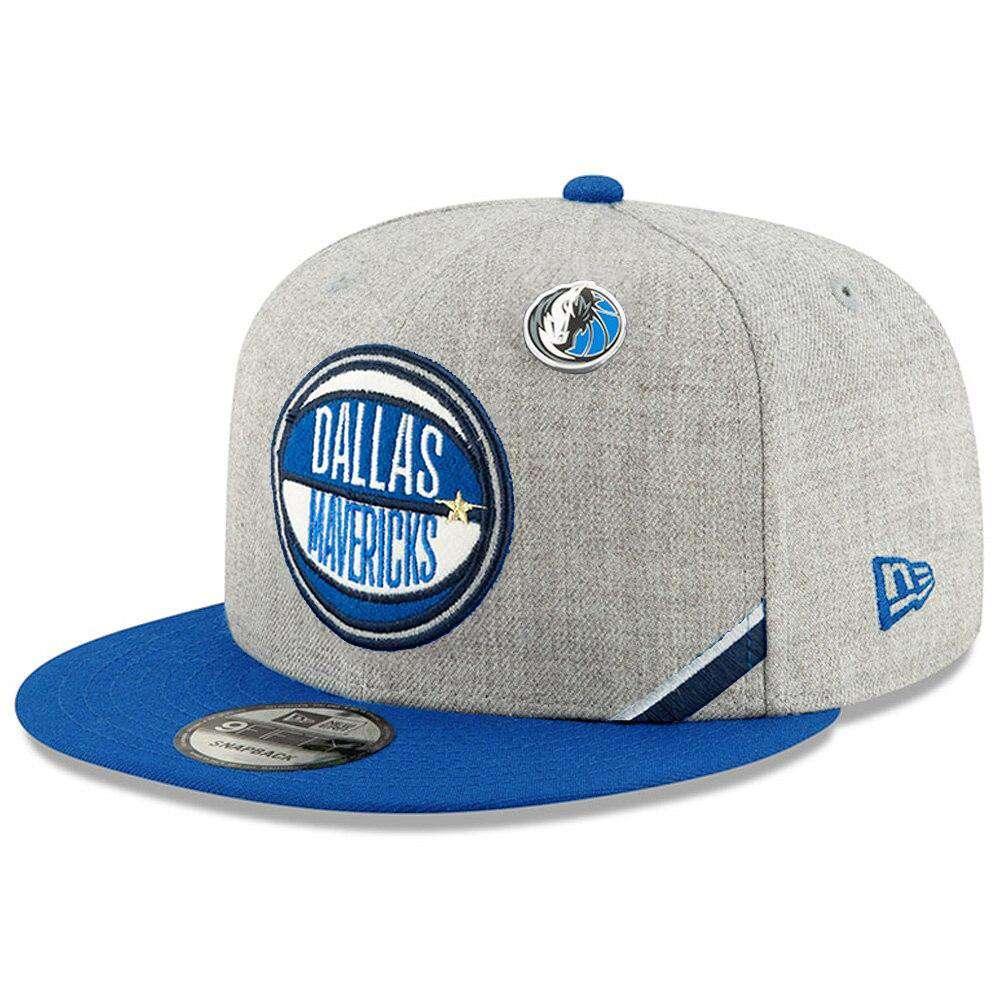 New Era Caps Dallas Mavericks New Era 2019 NBA Draft 9FIFTY Snapback Hat - Heather