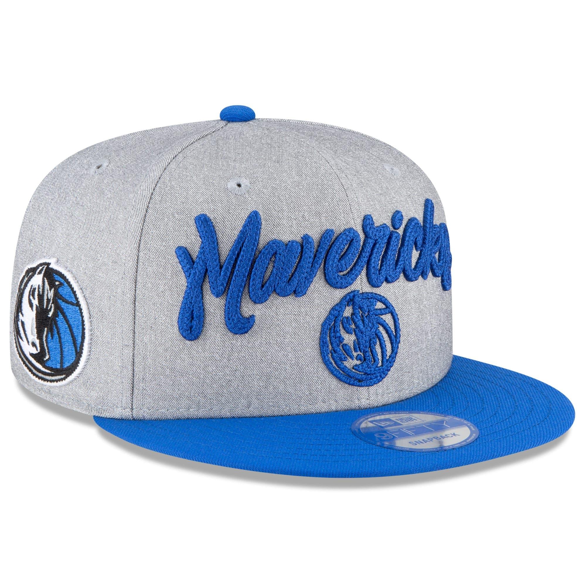 New Era Caps Dallas Mavericks New Era 2020 NBA Draft 9FIFTY Snapback Hat - Heather Grey