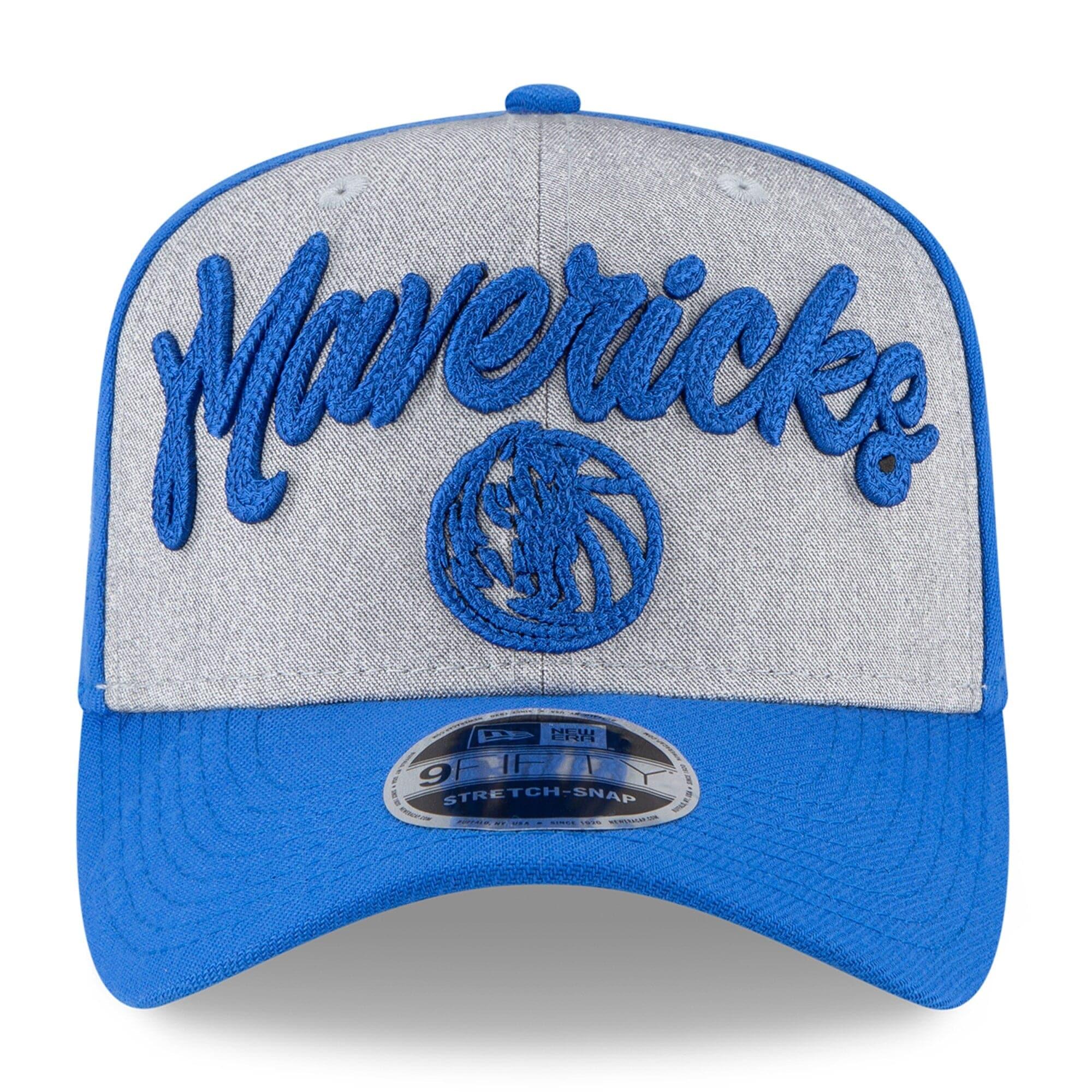 New Era Caps Dallas Mavericks New Era NBA 2020 Draft Stretch-Snap 9FIFTY Curved Snapback Hat - Blue