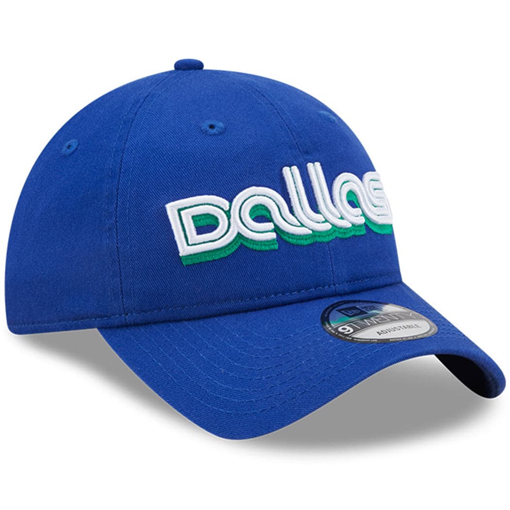 New Era Caps Dallas Mavericks New Era NBA 22-23 City Edition 9TWENTY Strapback Hat - Blue