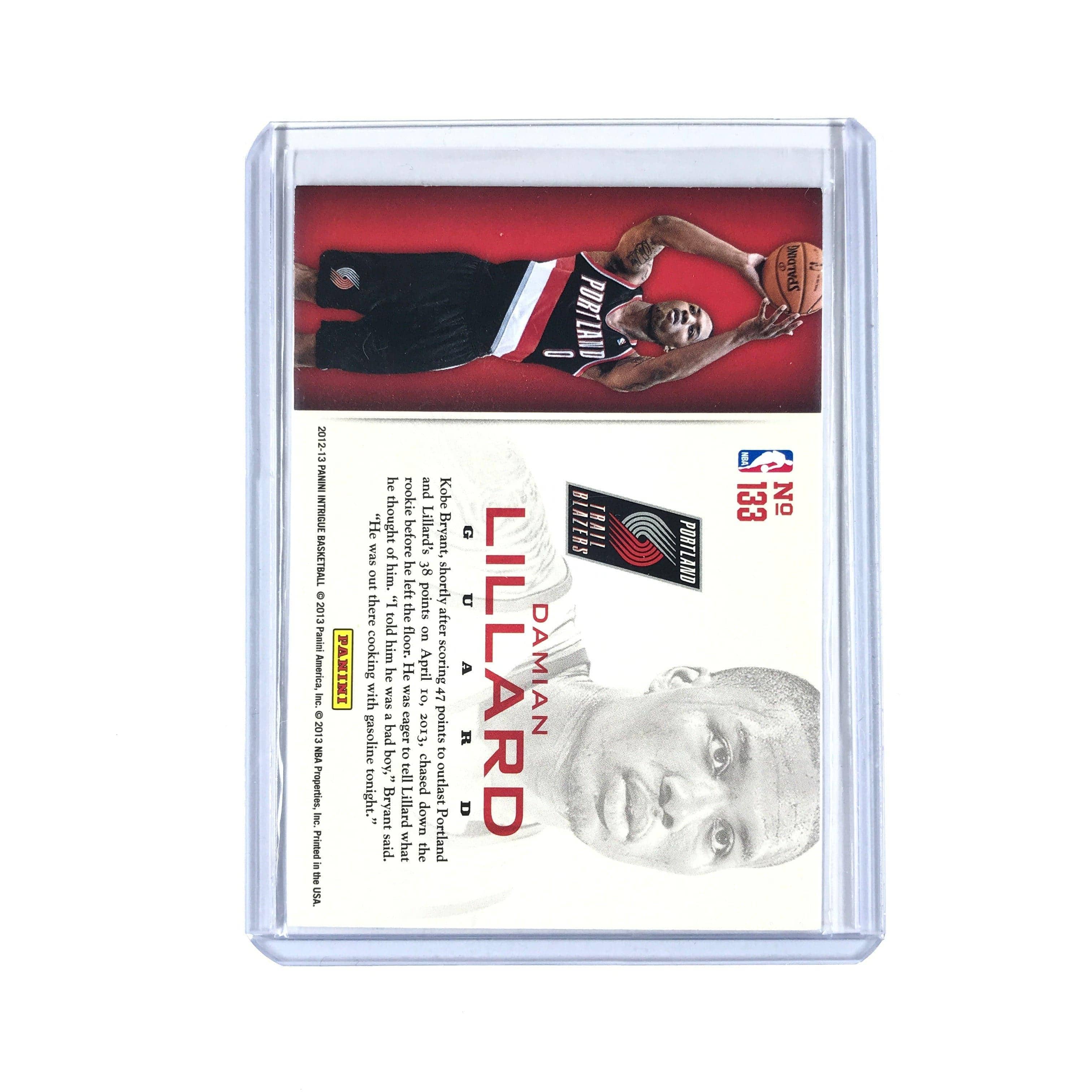 Panini Cards Damian Lillard Portland Trail Blazers 2012-13 Panini Intrigue NBA Card