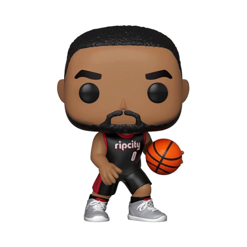 Funko Figures Damian Lillard Portland Trail Blazers Funko NBA 21-22 City Edition Pop Figure - Black