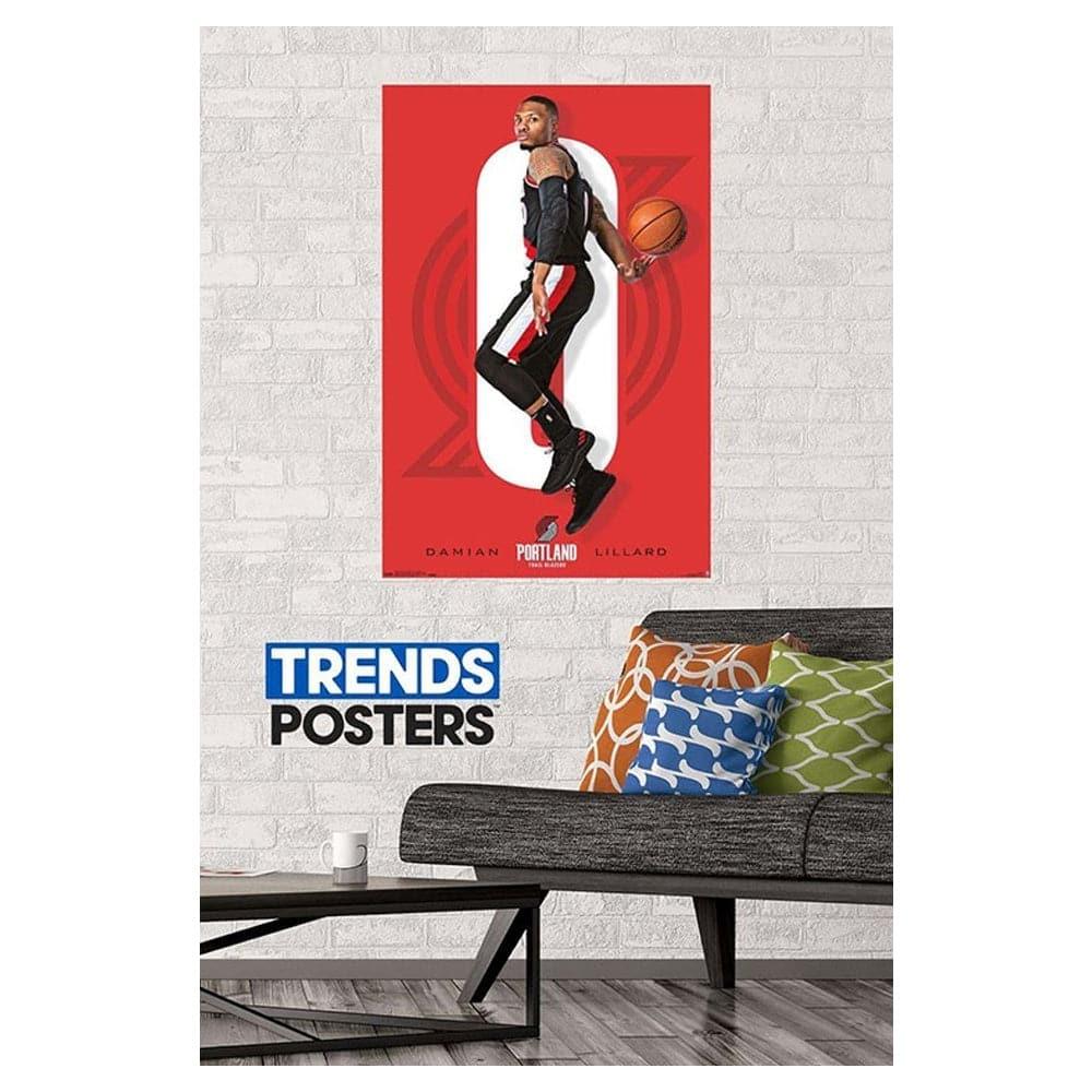Trends International Posters Damian Lillard Portland Trail Blazers Trends NBA 57 x 86cm Poster