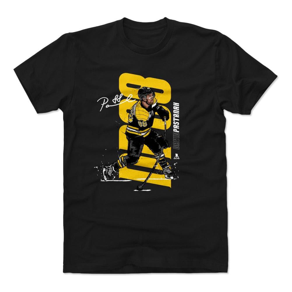 500 Level T-Shirts David Pastrnak Boston Bruins 500 Level NHL Vertical T-Shirt - Black