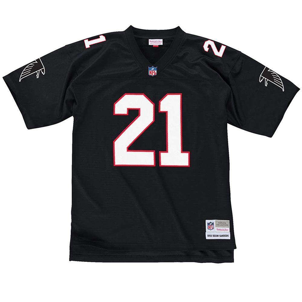 Mitchell And Ness Jerseys Deion Sanders Atlanta Falcons Mitchell & Ness NFL Legacy Jersey - Black