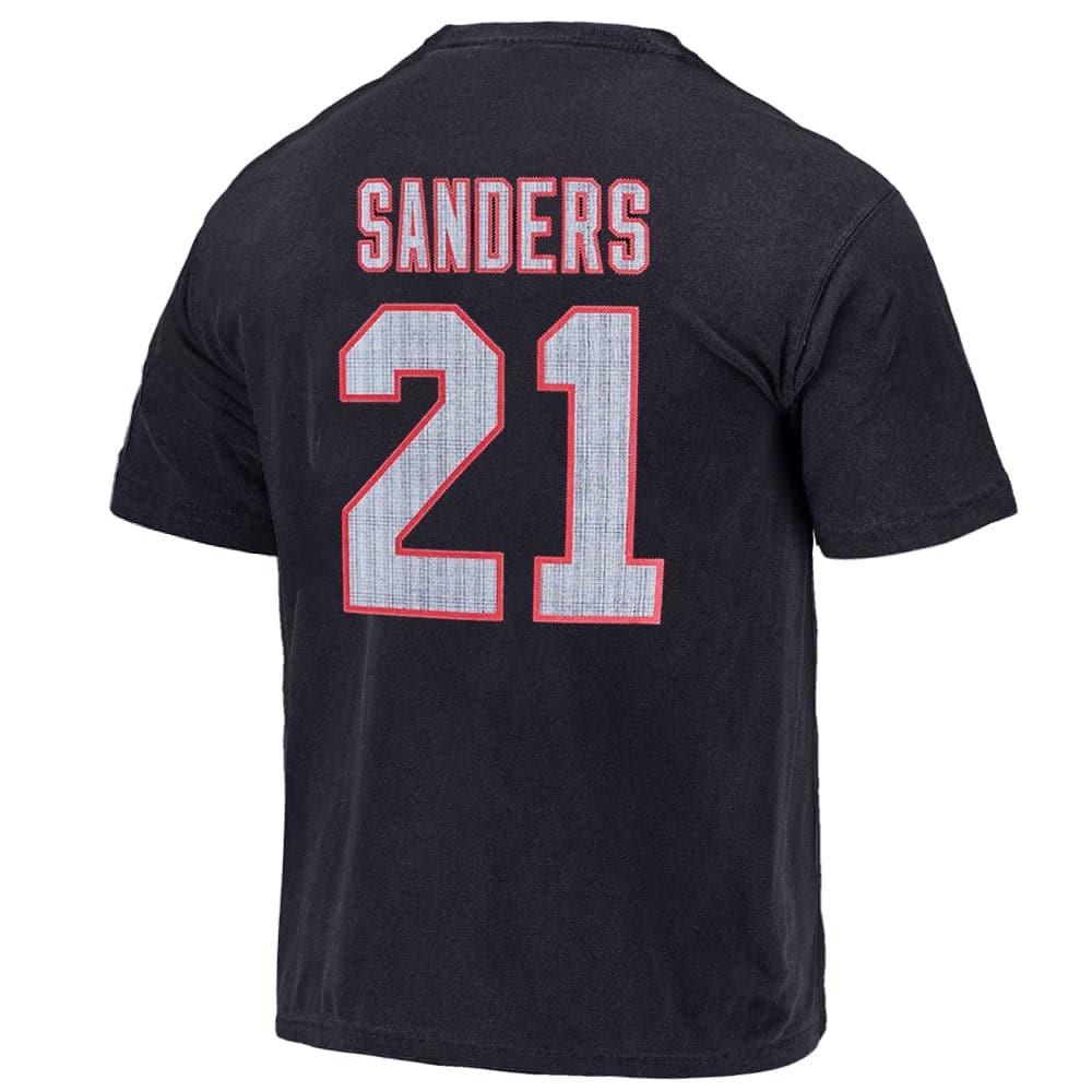 Mitchell And Ness T-Shirts Deion Sanders Atlanta Falcons Mitchell & Ness NFL Player Vintage Oversized T-Shirt - Black