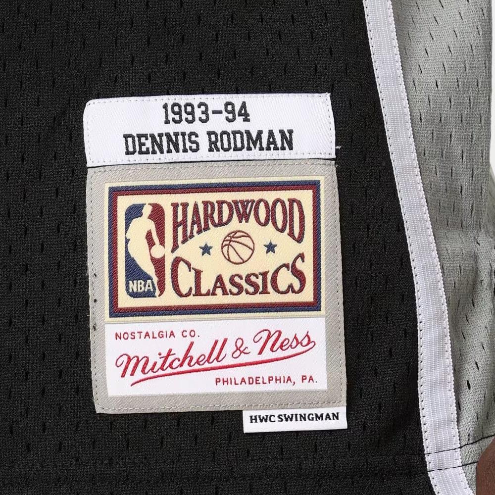 Mitchell And Ness Jerseys Dennis Rodman San Antonio Spurs 93-94 Road Mitchell & Ness NBA Swingman Jersey - Black