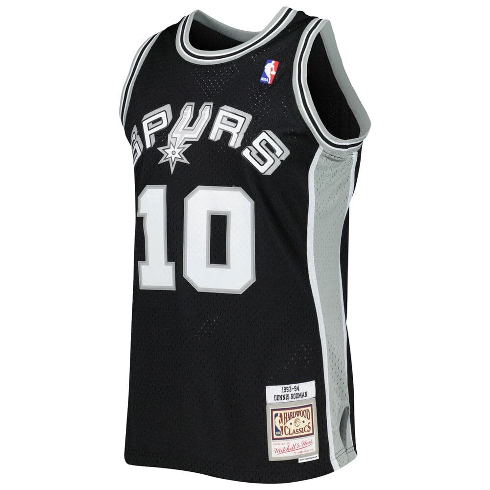 Mitchell And Ness Jerseys Dennis Rodman San Antonio Spurs 93-94 Road Mitchell & Ness NBA Swingman Jersey - Black