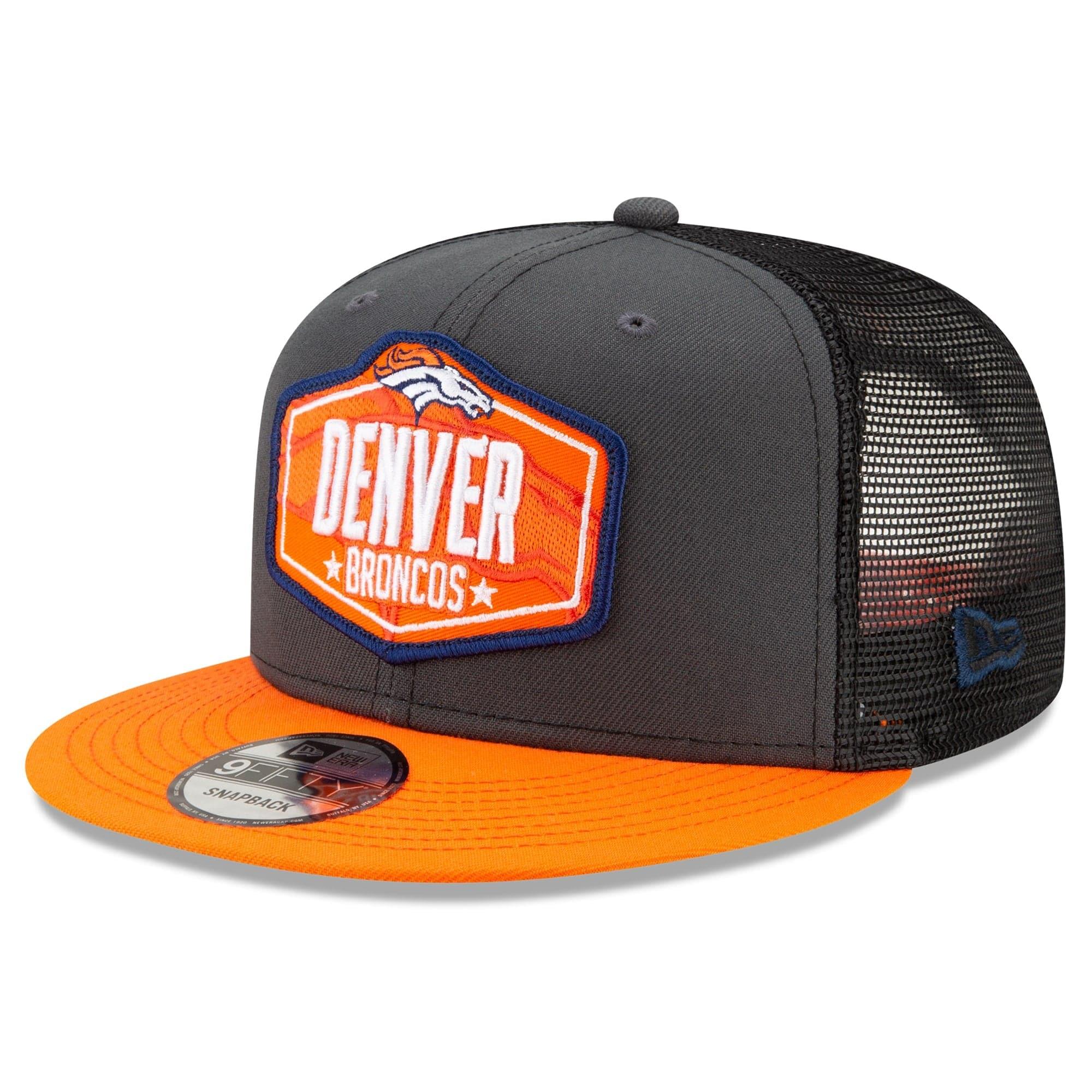 New Era Caps Denver Broncos New Era 2021 NFL Draft 9FIFTY Snapback Hat - Graphite