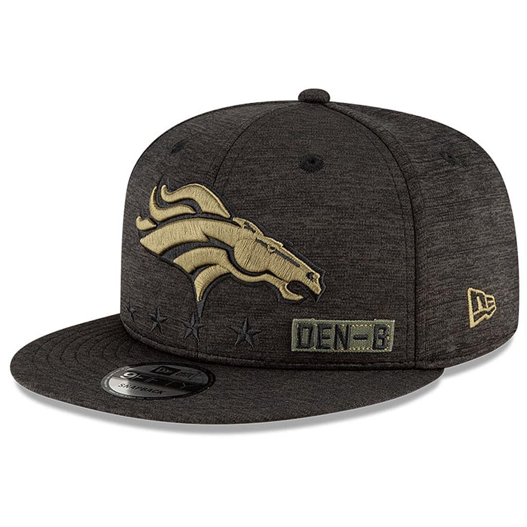 New Era Caps Denver Broncos New Era NFL 2020 Salute To Service 9FIFTY Snapback Hat - Black