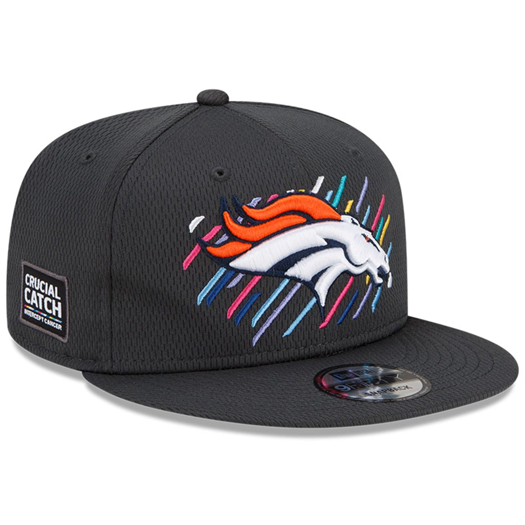 New Era Caps Denver Broncos New Era NFL 2021 Crucial Catch 9FIFTY Snapback Hat - Steel