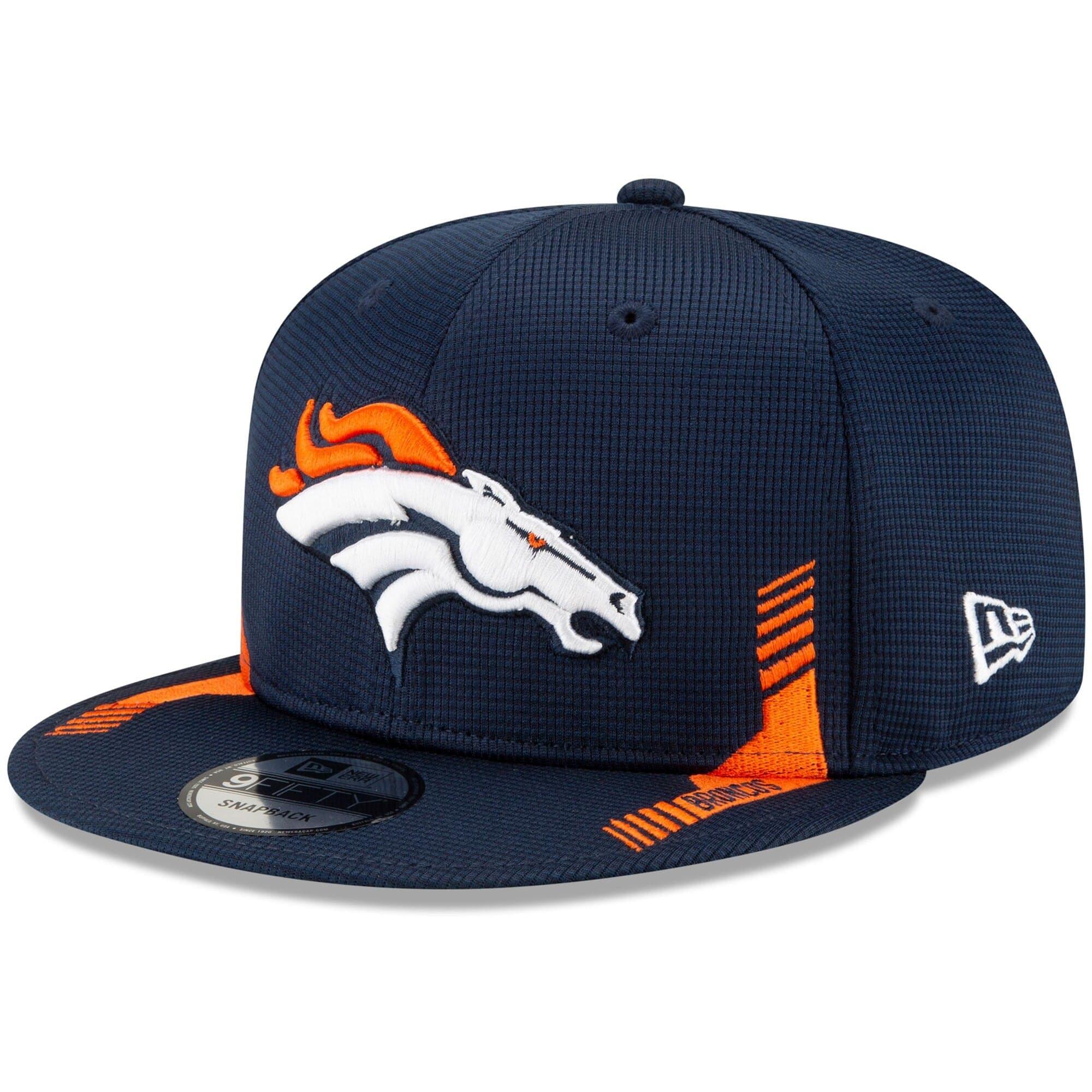 New Era Caps Denver Broncos New Era NFL 2021 Sideline Home 9FIFTY Snapback Hat - Navy
