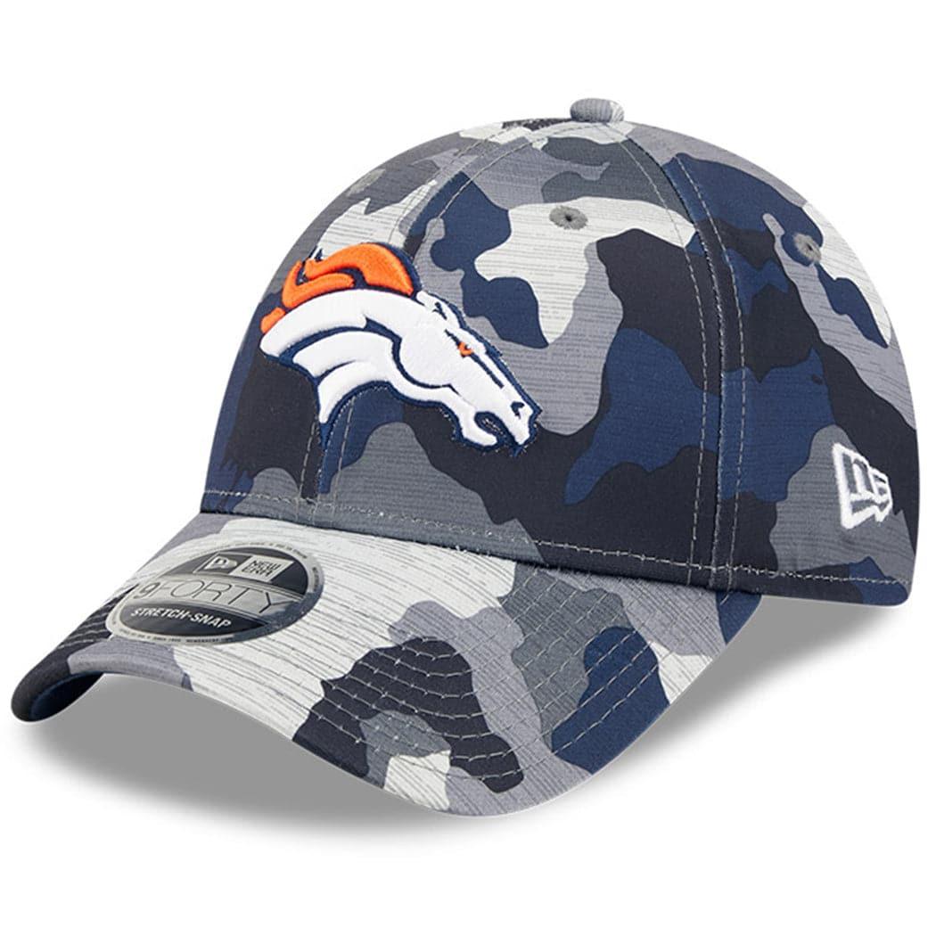New Era Caps Denver Broncos New Era NFL 22 Training Camp 9FORTY Stretch Snap Hat - Camo
