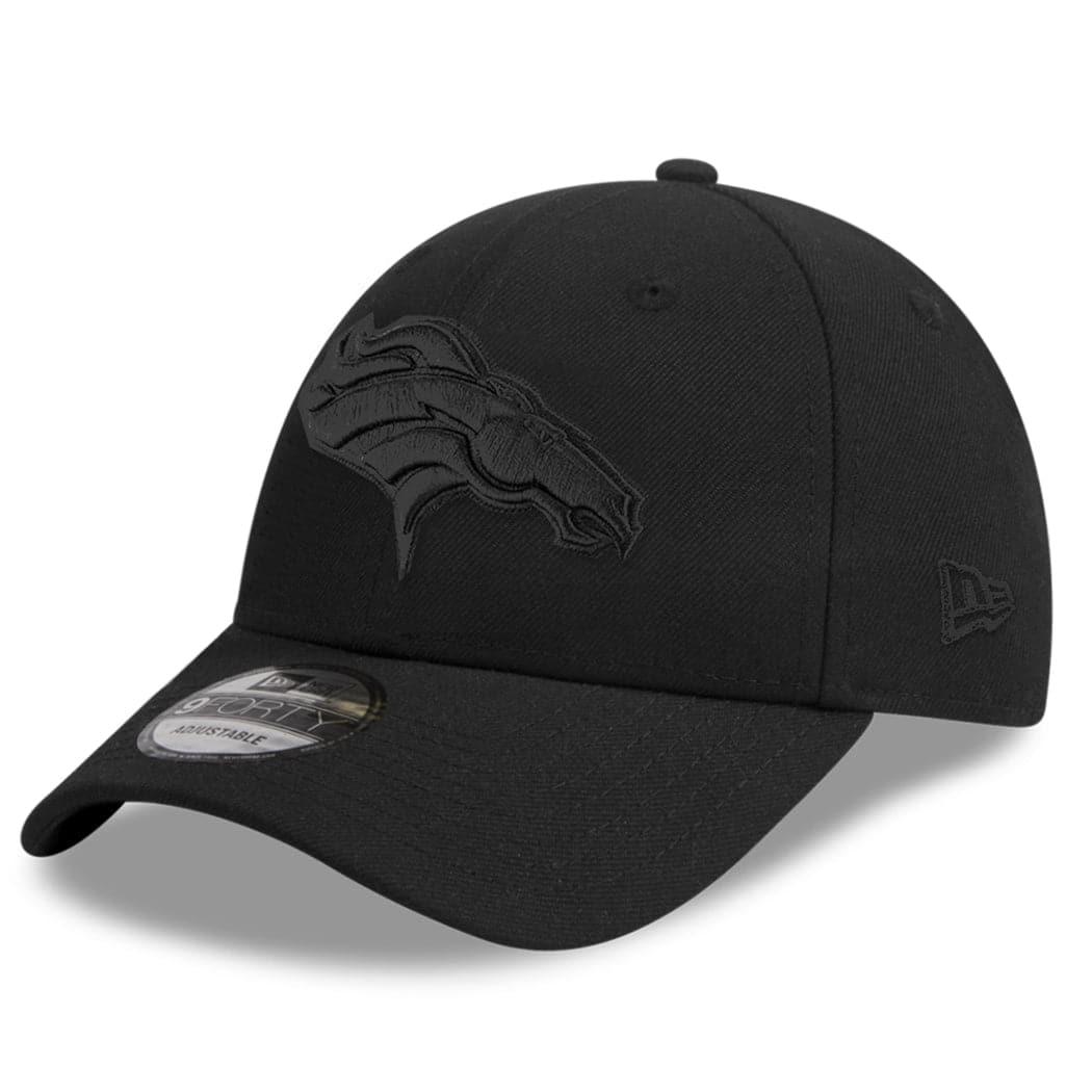 New Era Caps Denver Broncos New Era NFL Black On Black 9FORTY Snapback Hat
