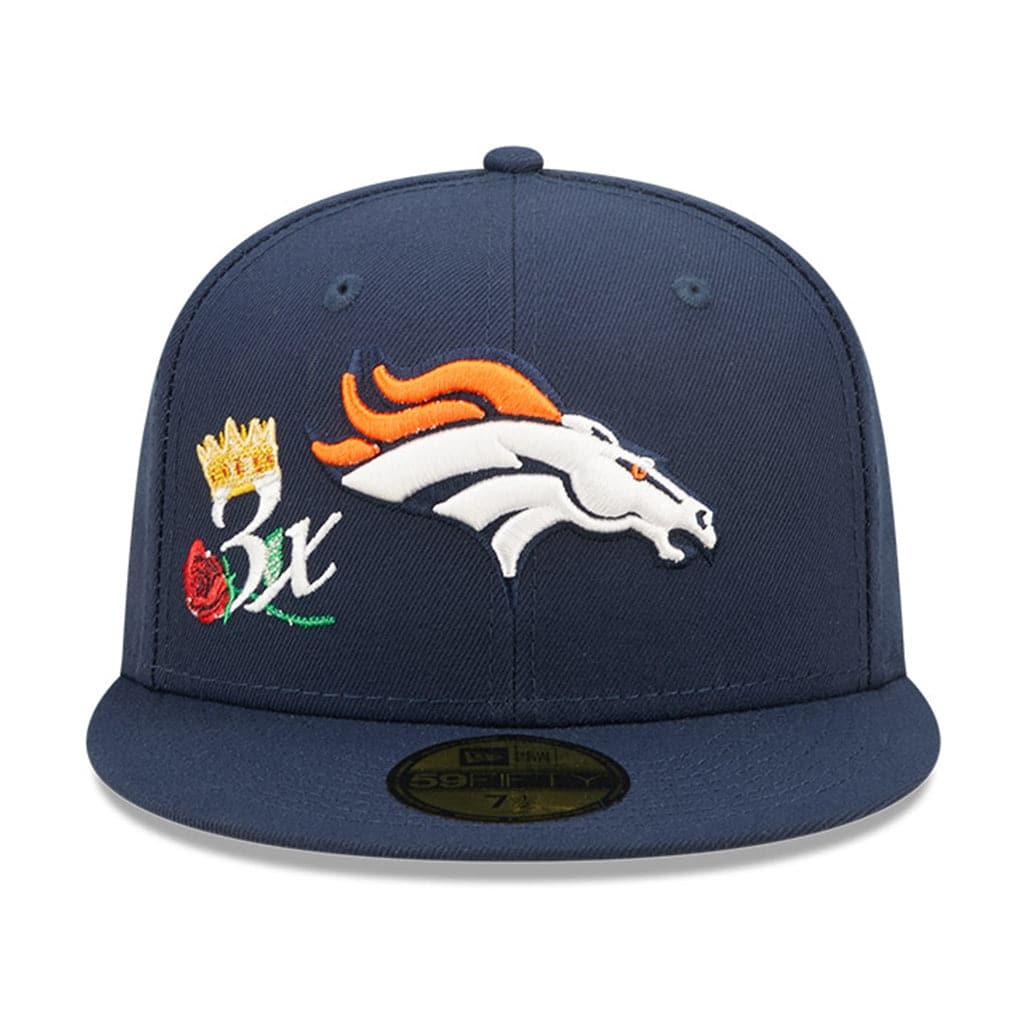 New Era Caps Denver Broncos New Era NFL Crown Champs 59FIFTY Fitted Hat - Navy