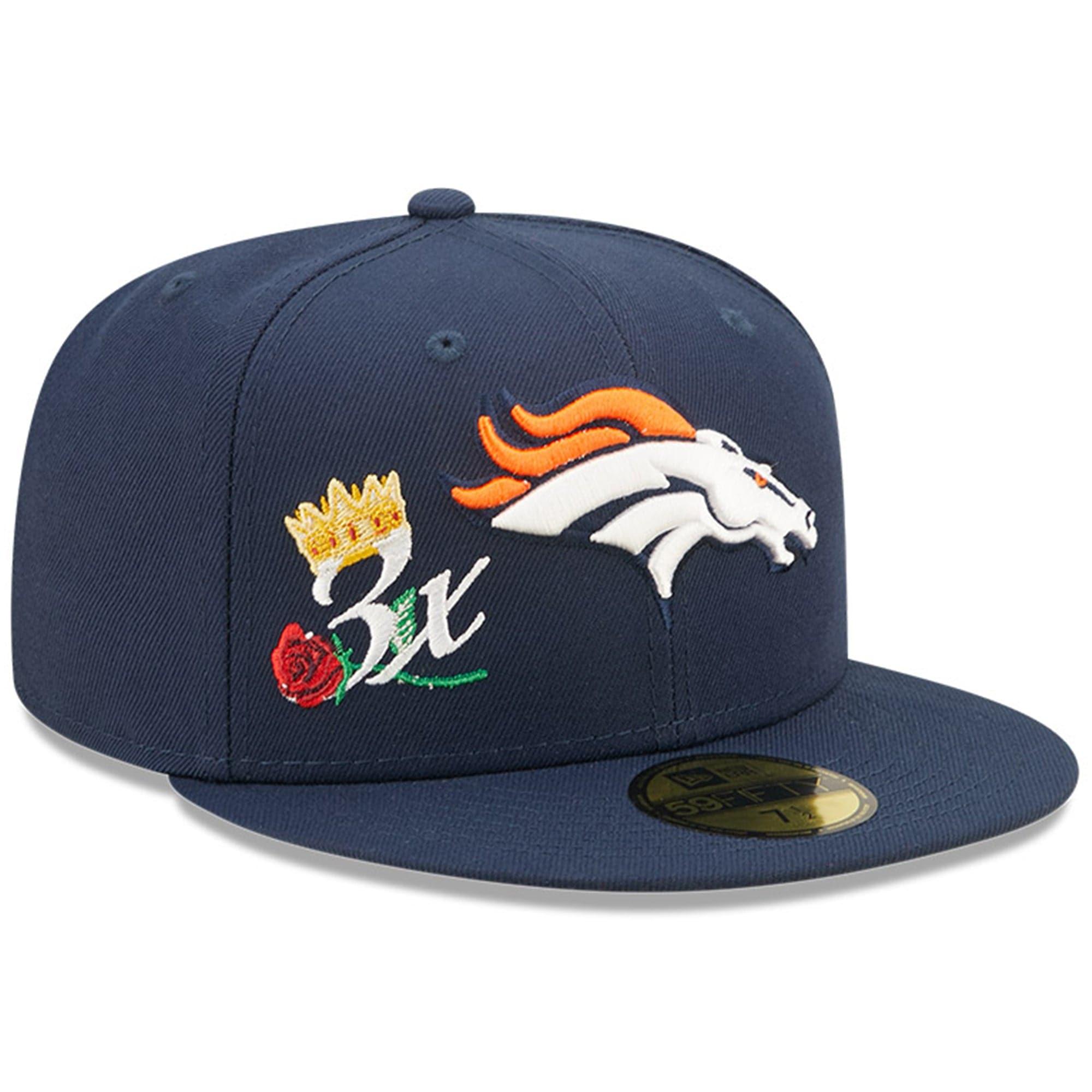 New Era Caps Denver Broncos New Era NFL Crown Champs 59FIFTY Fitted Hat - Navy