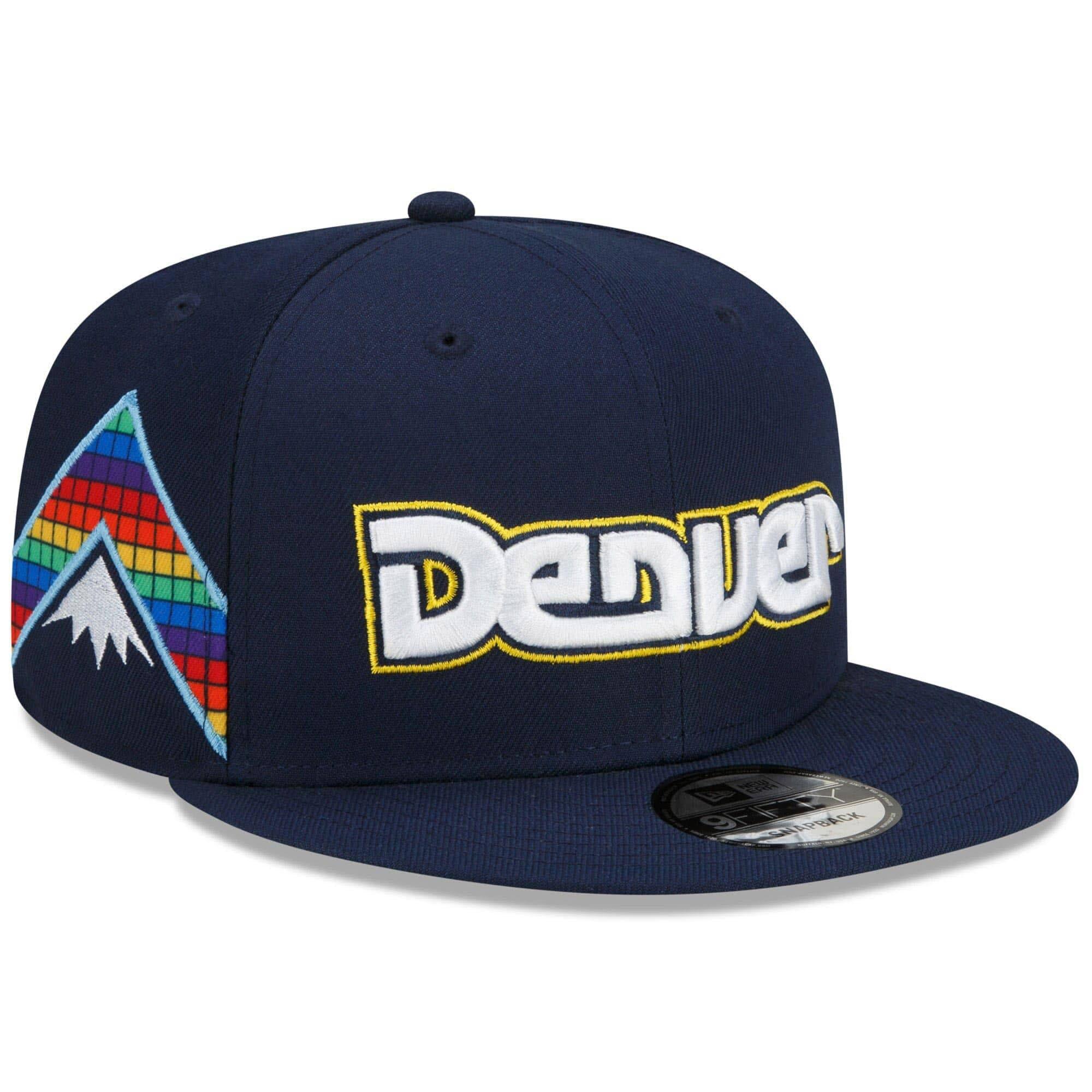 New Era Caps Denver Nuggets New Era NBA 21-22 City Edition 9FIFTY Snapback Hat - Navy