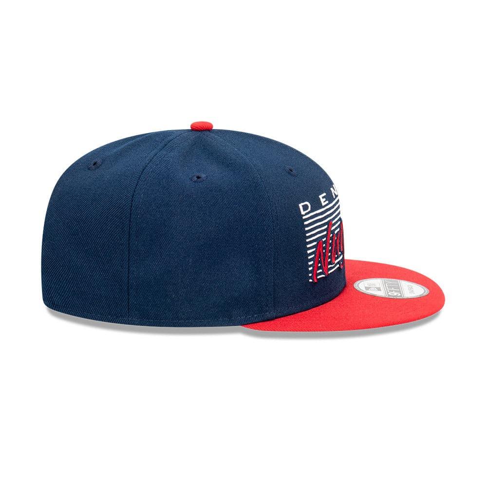 New Era Caps Denver Nuggets New Era NBA Retro Script 9FIFTY Snapback Hat - Navy