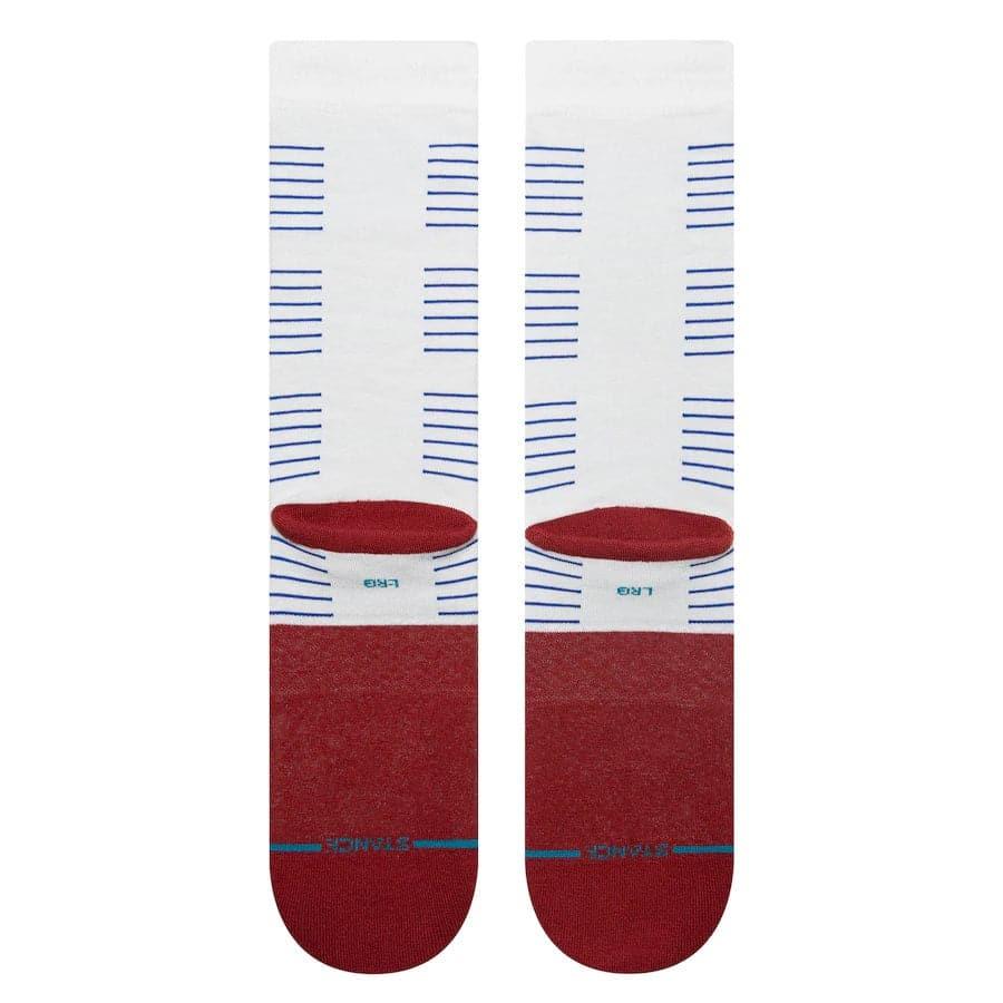 Stance Socks Large (9-12 US) Denver Nuggets Stance NBA 22-23 City Edition Crew Socks - White