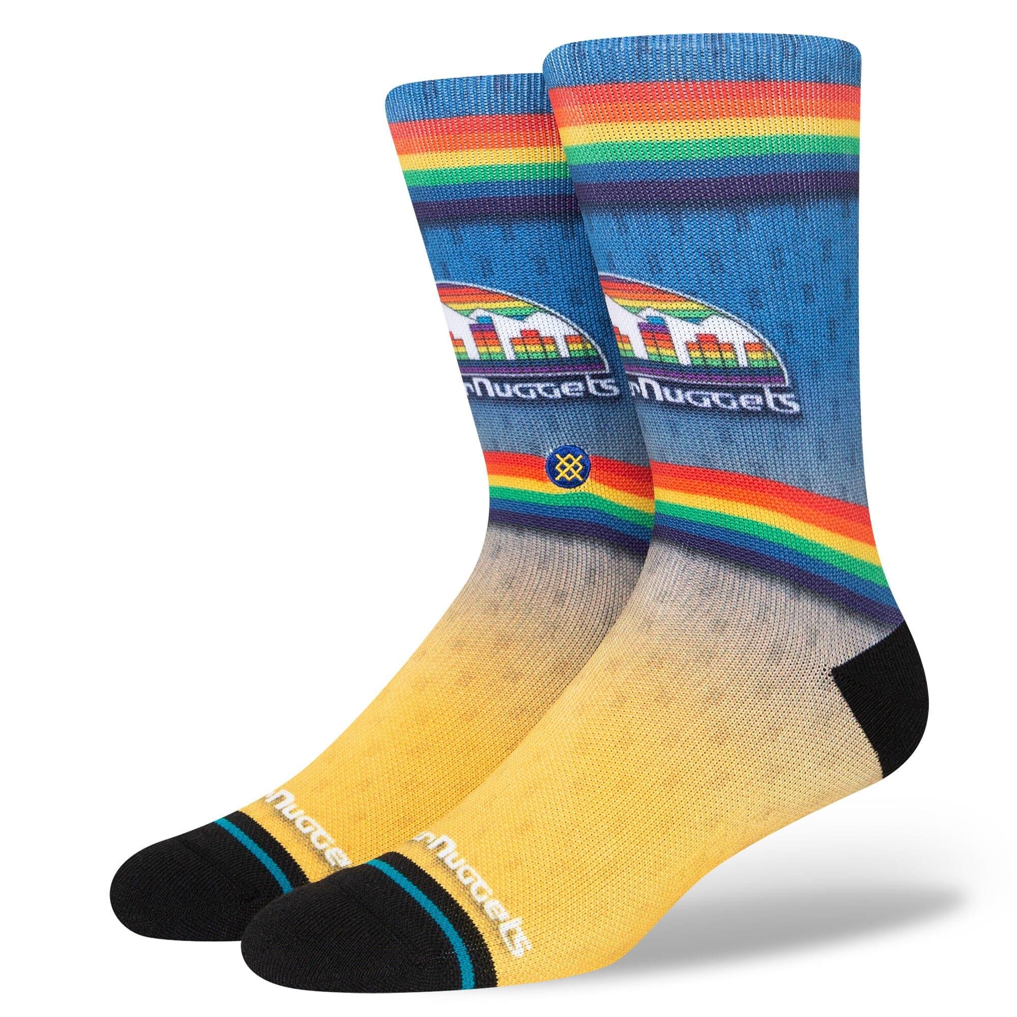 Stance Socks Large (9-12 US) Denver Nuggets Stance NBA HWC Logo Fader Crew Socks - Royal