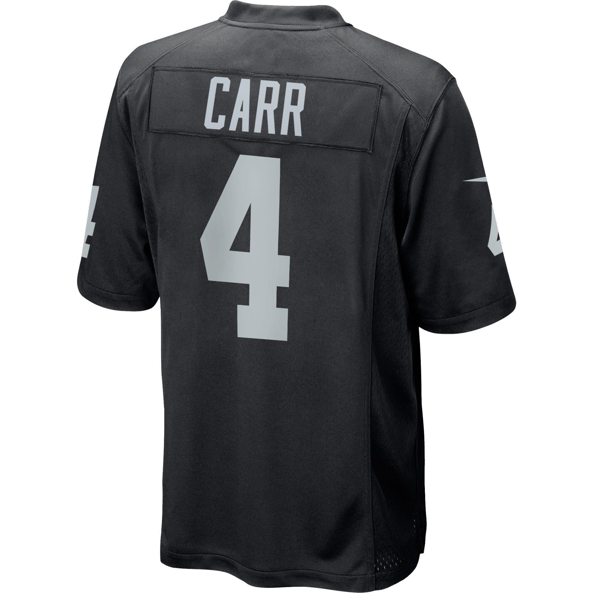 Nike Jerseys Derek Carr Las Vegas Raiders Nike NFL Game Jersey - Black