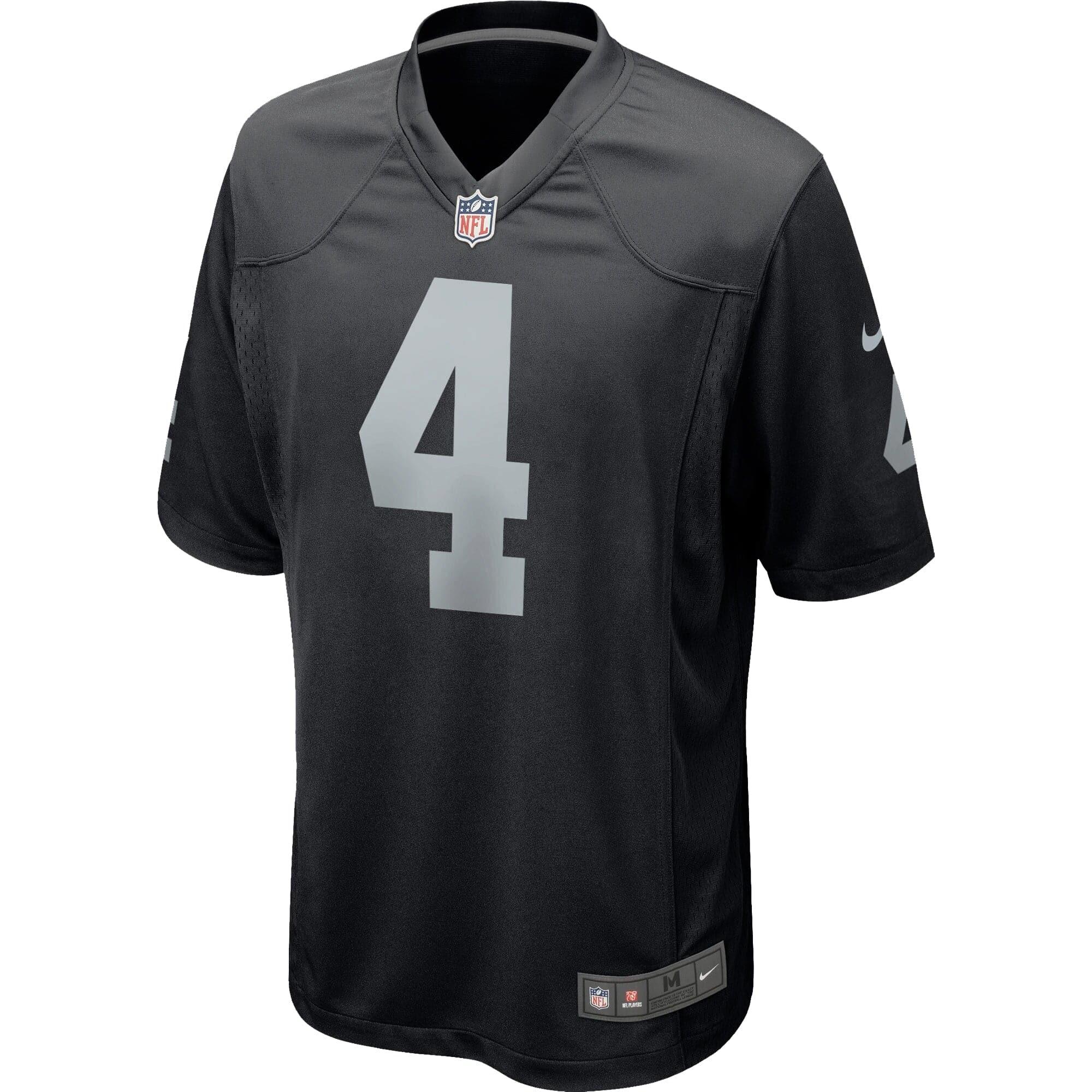 Nike Jerseys Derek Carr Las Vegas Raiders Nike NFL Game Jersey - Black