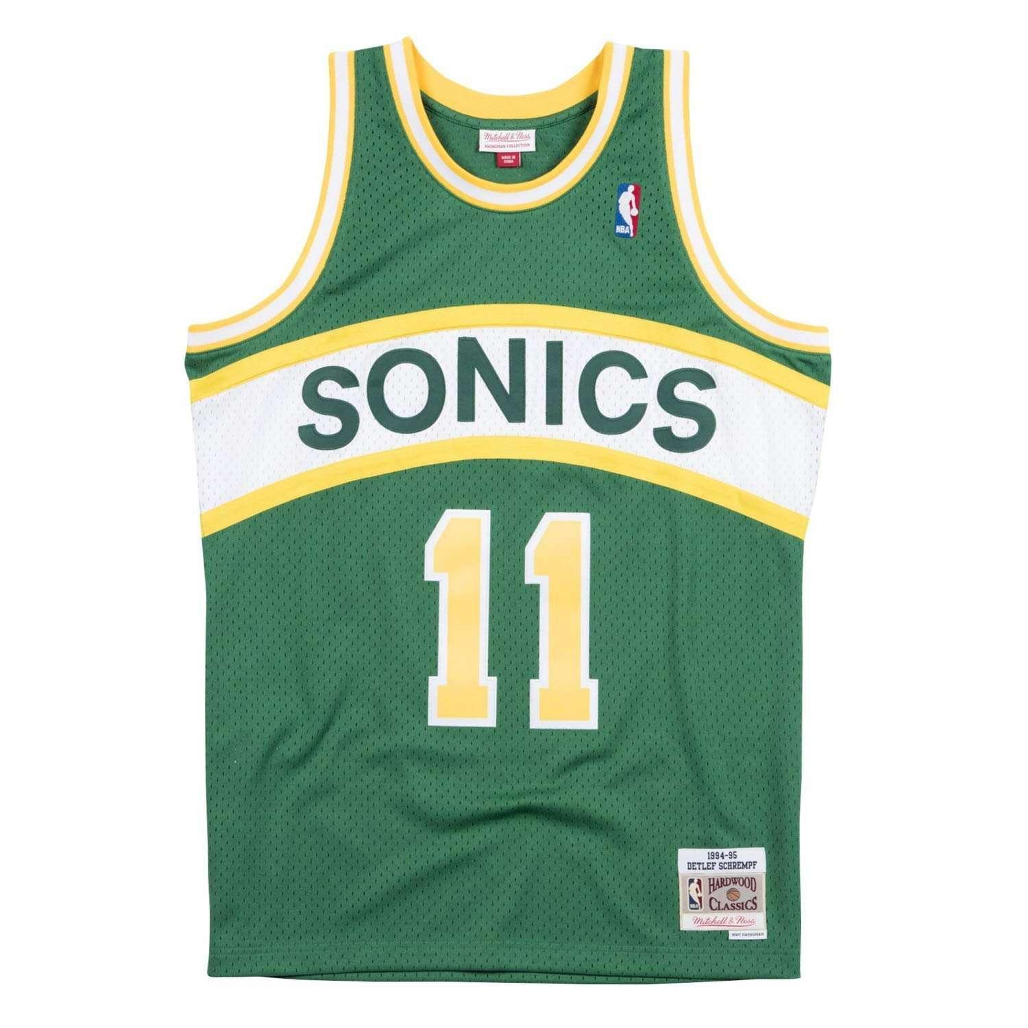 Mitchell And Ness Jerseys Detlef Schrempf Seattle Supersonics Mitchell & Ness NBA Swingman Jersey - Green
