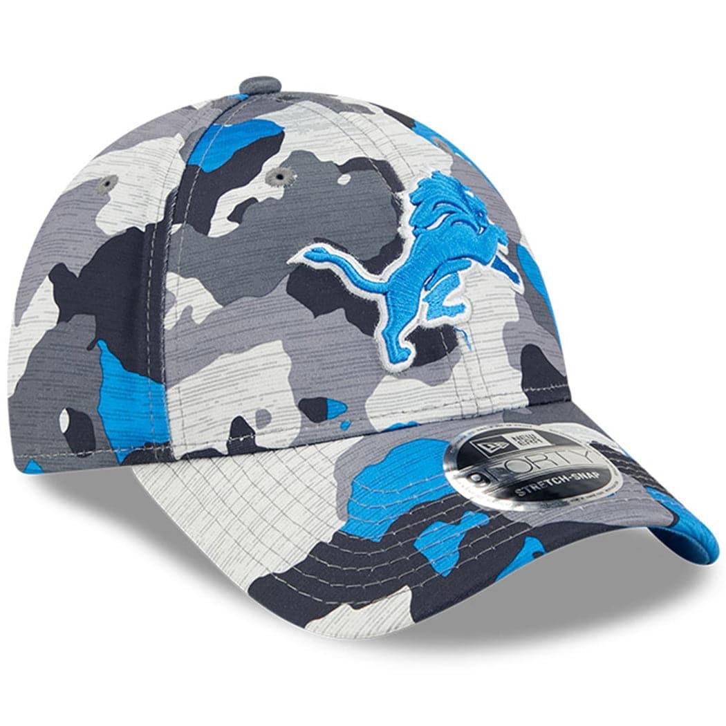 New Era Caps Detroit Lions New Era NFL 22 Training Camp 9FORTY Stretch Snap Hat - Camo