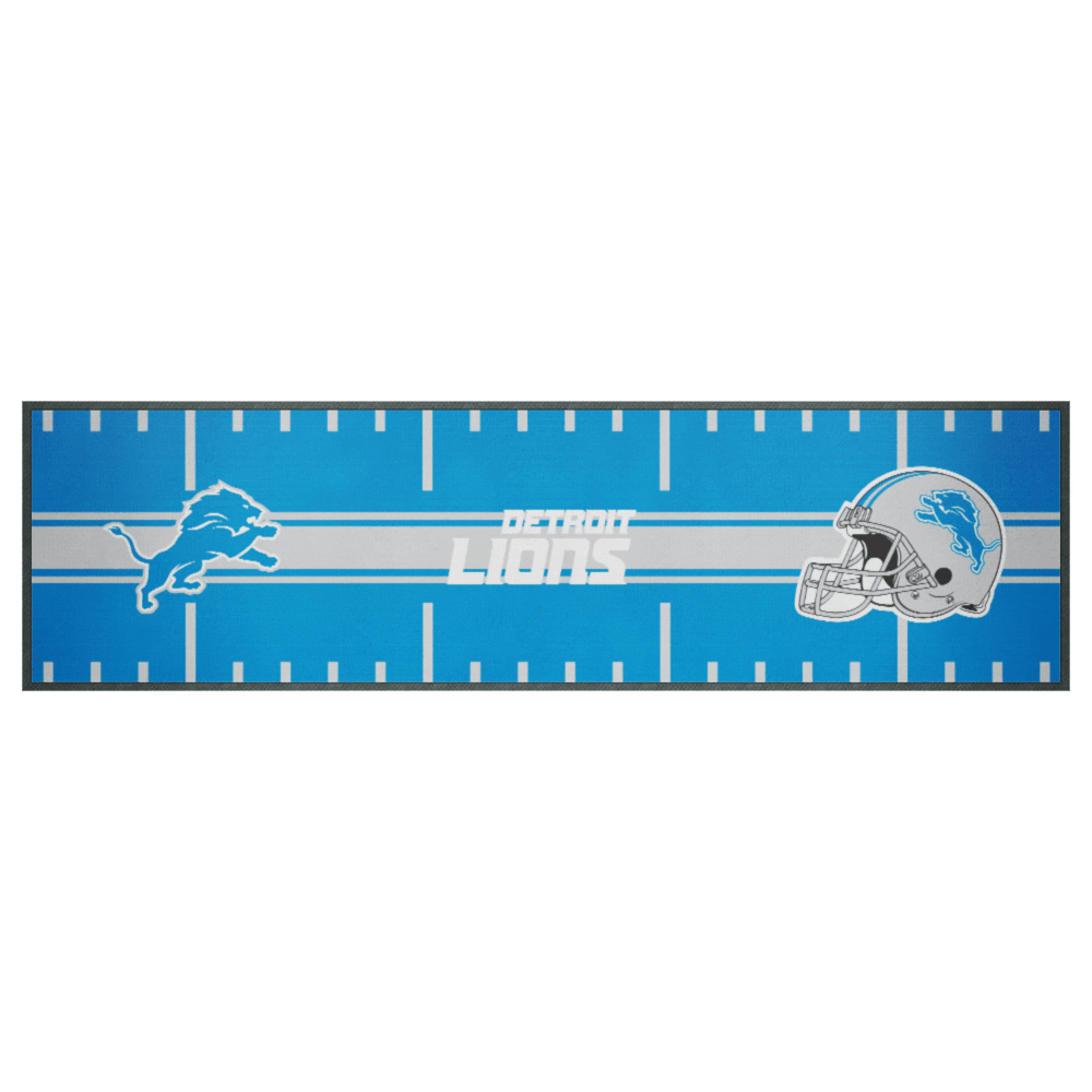 NFL Branded Accessories Detroit Lions NFL Team Field 90 x 25cm Bar Runner/Mat