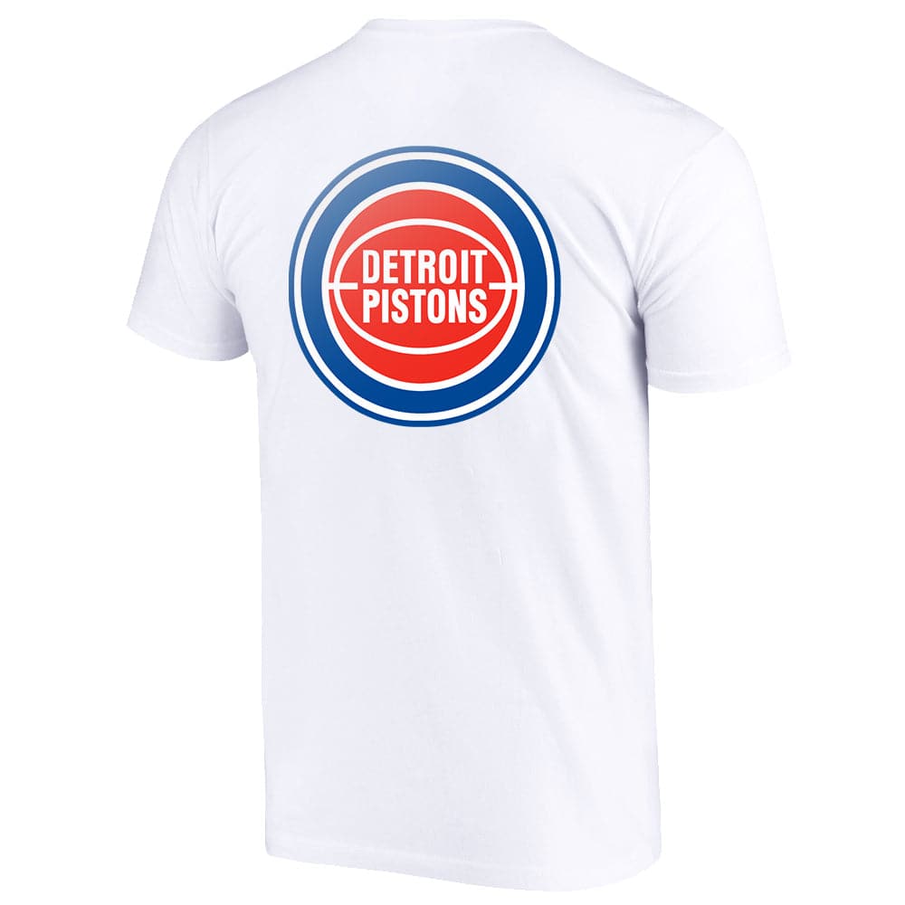 Mitchell And Ness T-Shirts Detroit Pistons Mitchell & Ness NBA WHC Retro Repeat T-Shirt - White