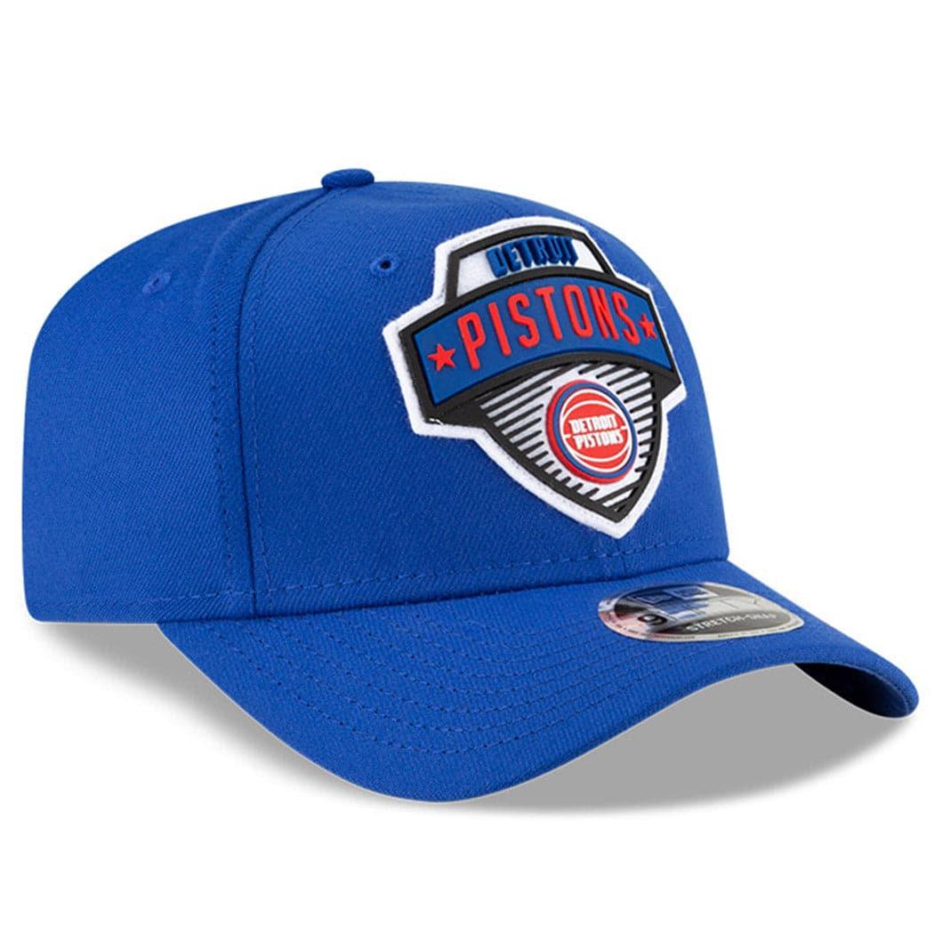 New Era Caps Detroit Pistons New Era NBA 2020 Tip-Off 9FIFTY Stretch-Snap Curve Hat - Blue