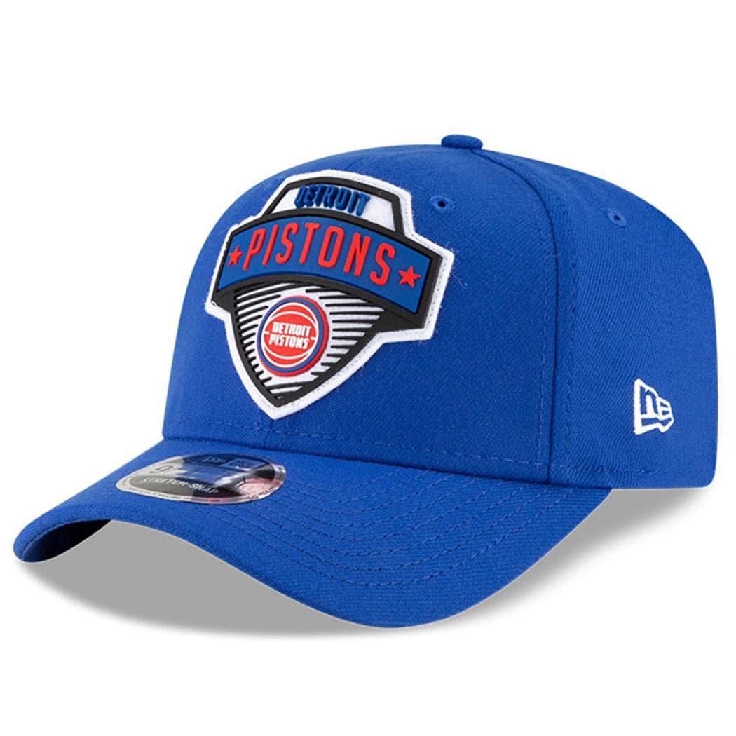 New Era Caps Detroit Pistons New Era NBA 2020 Tip-Off 9FIFTY Stretch-Snap Curve Hat - Blue
