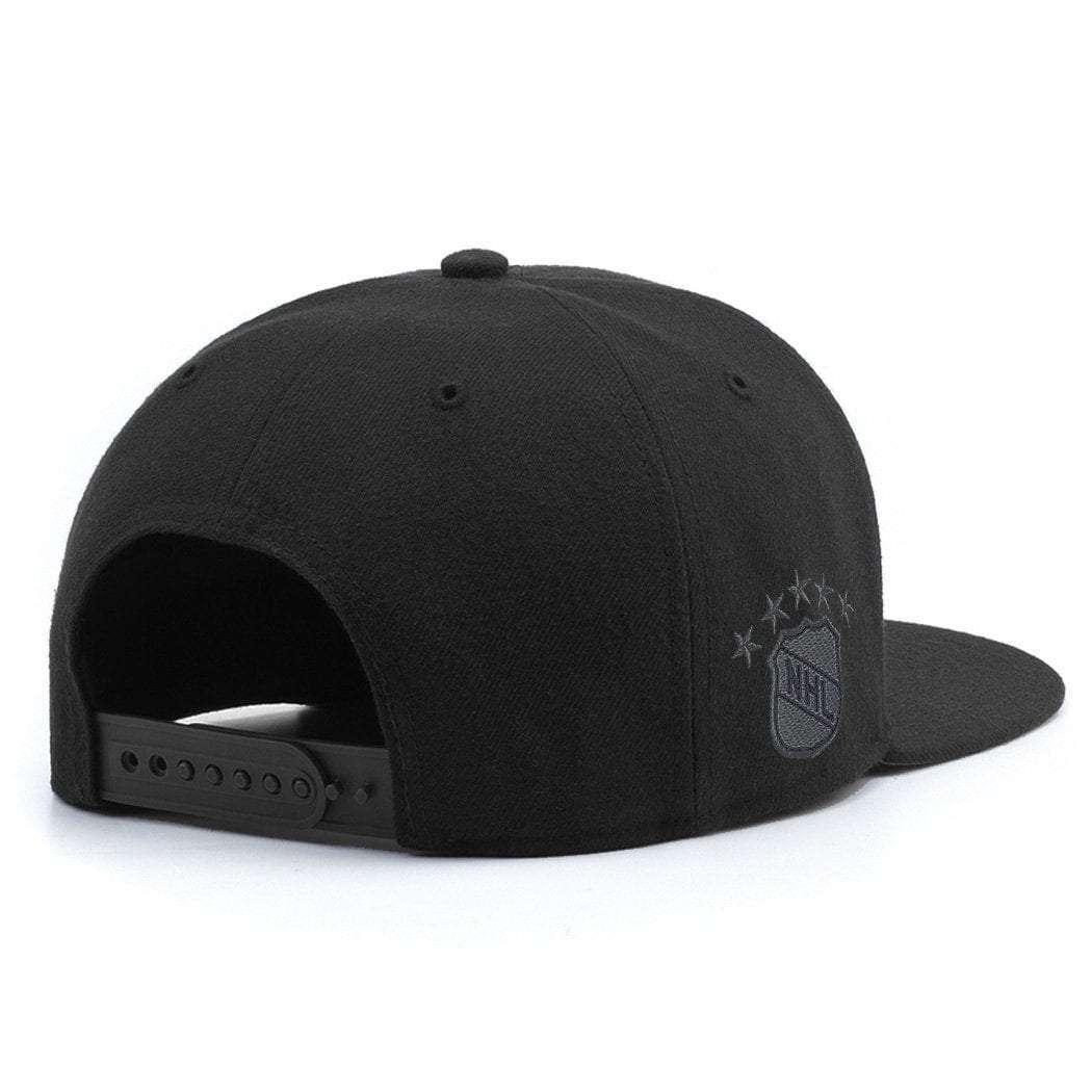 47 Brand Caps Detroit Red Wings '47 NHL Black On Black Captain Snapback Hat