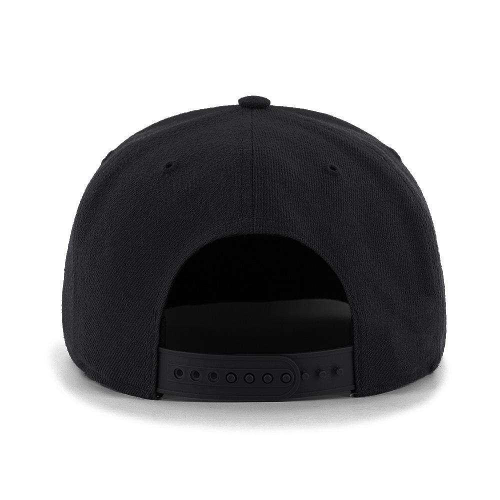 47 Brand Caps Detroit Red Wings '47 NHL Black & White Audible DB Pre-Curved Snapback Hat
