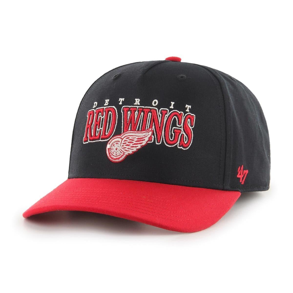 47 Brand Caps Detroit Red Wings ‘47 NHL Gojo MVP DP Pre-Curved Snapback Hat - Black