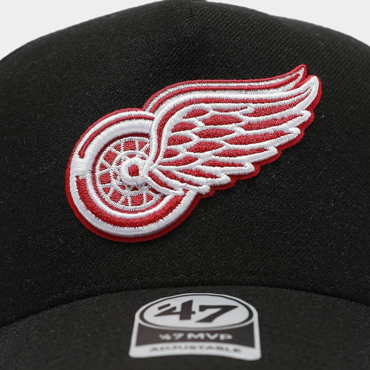 47 Brand Caps Detroit Red Wings ’47 NHL Team MVP DT Pinch Curve Snapback Hat - Black
