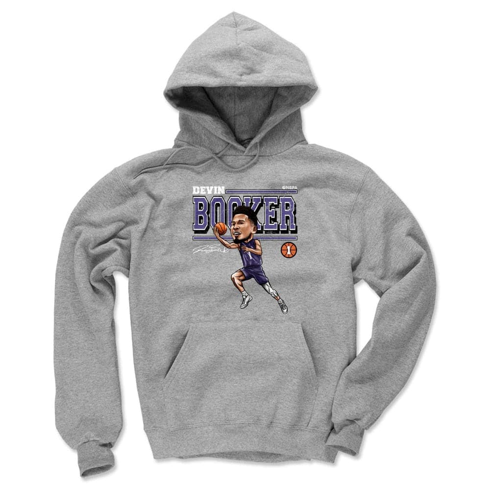 500 Level Jumpers Devin Booker Phoenix Suns 500 Level NBA Cartoon Hoodie Jumper - Grey