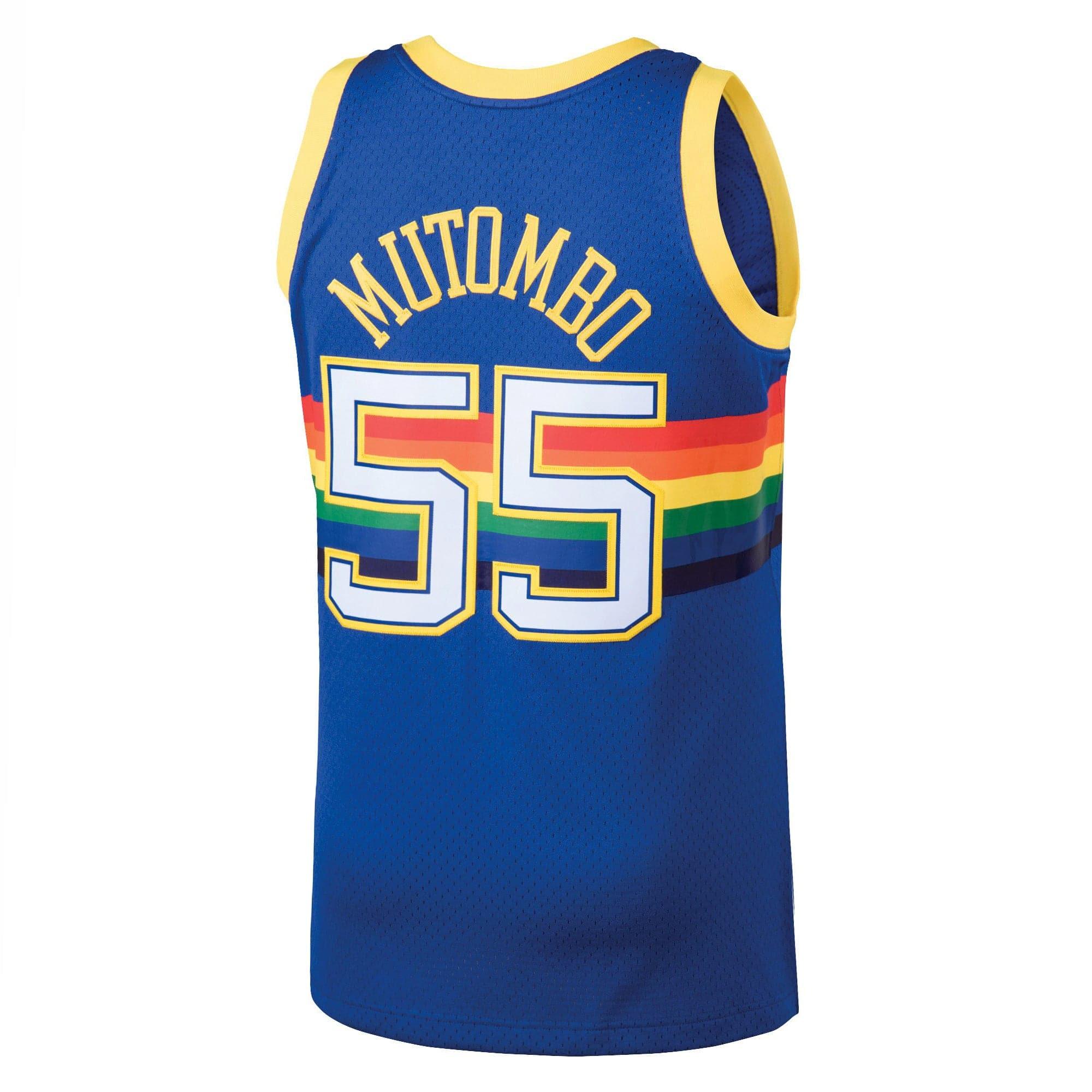 Mitchell And Ness Jerseys Dikembe Mutombo Denver Nuggets Mitchell & Ness NBA 91-92 Swingman Jersey - Blue