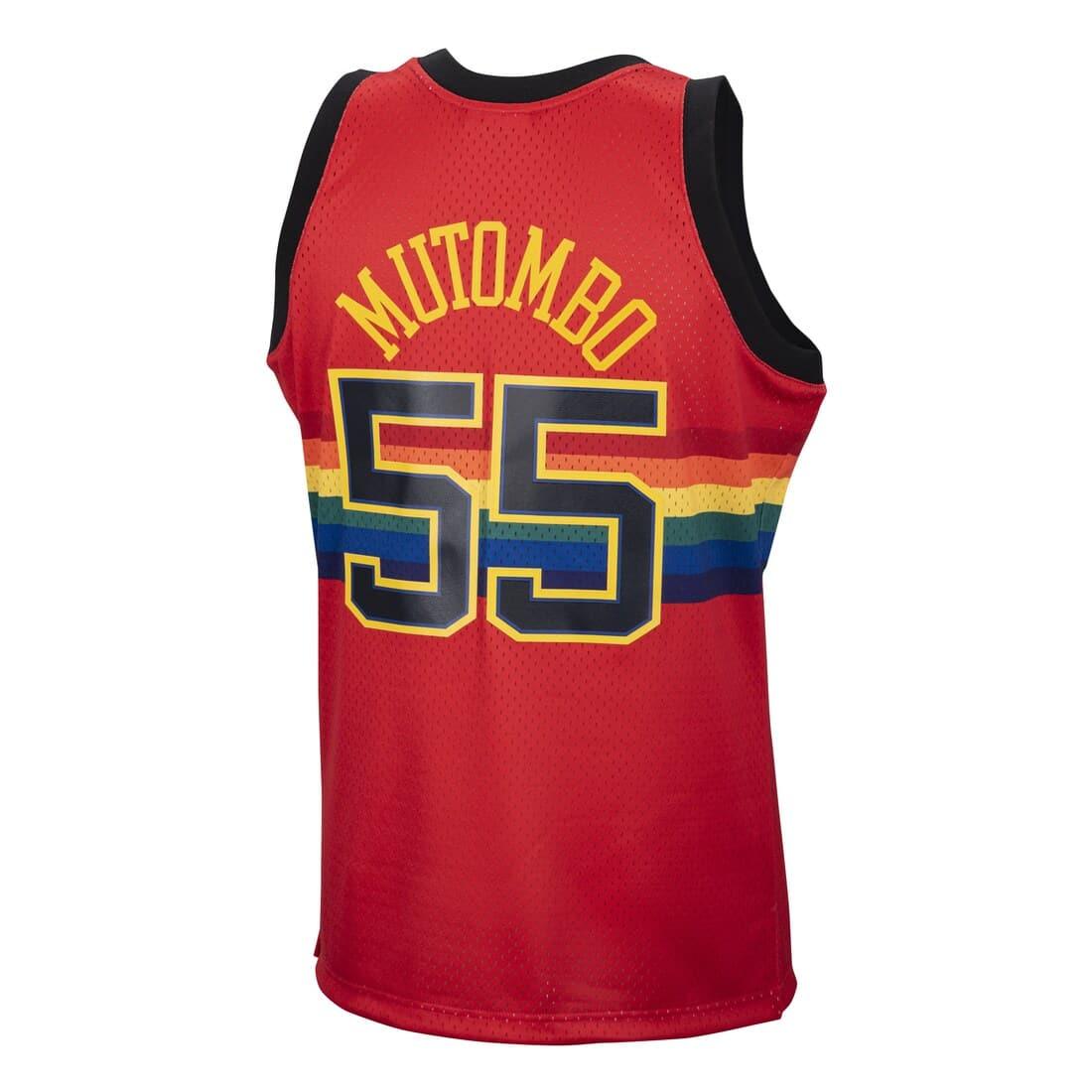 Mitchell And Ness Jerseys Dikembe Mutombo Denver Nuggets Mitchell & Ness NBA Reload 2.0 91-92 Swingman Jersey - Red