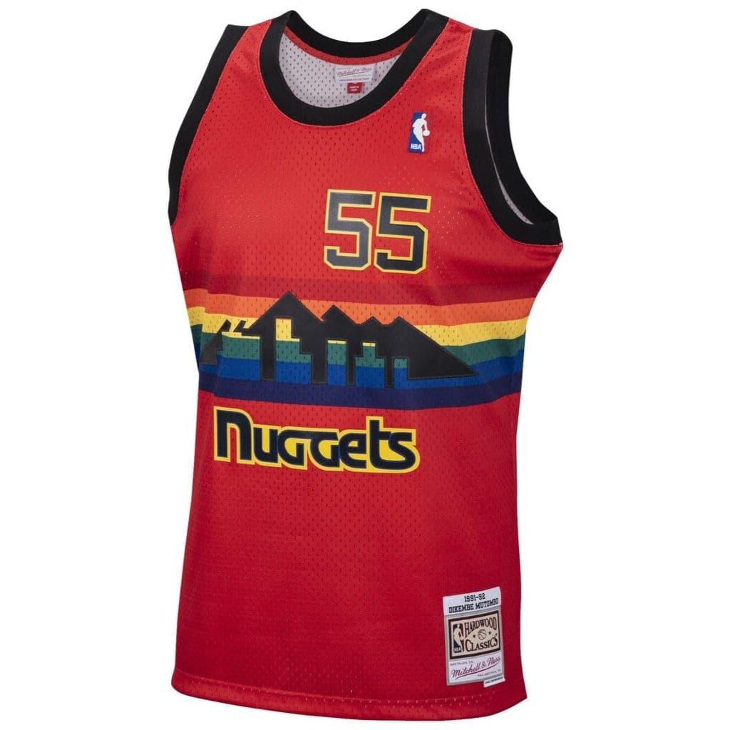 Mitchell And Ness Jerseys Dikembe Mutombo Denver Nuggets Mitchell & Ness NBA Reload 2.0 91-92 Swingman Jersey - Red