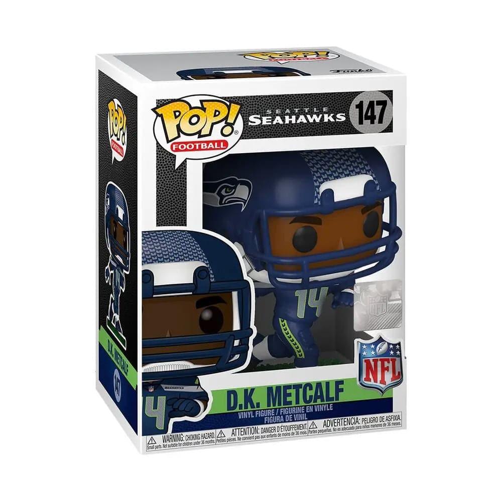 Funko Figures DK Metcalf Seattle Seahawks Funko NFL Pop Vinyl 147 Figure - Navy