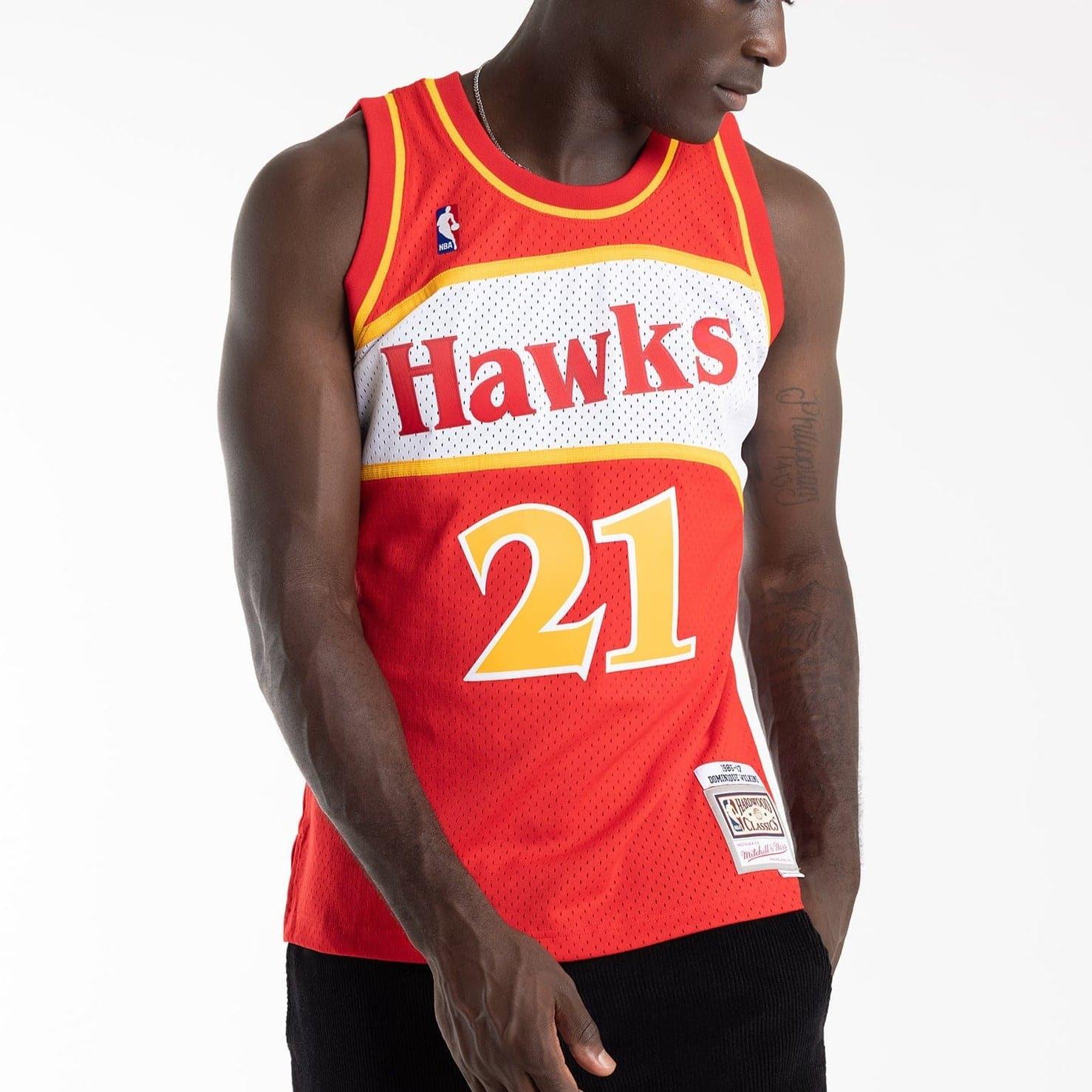 Mitchell And Ness Jerseys Dominique Wilkins Atlanta Hawks Mitchell & Ness NBA Swingman Jersey 86-87 - Red