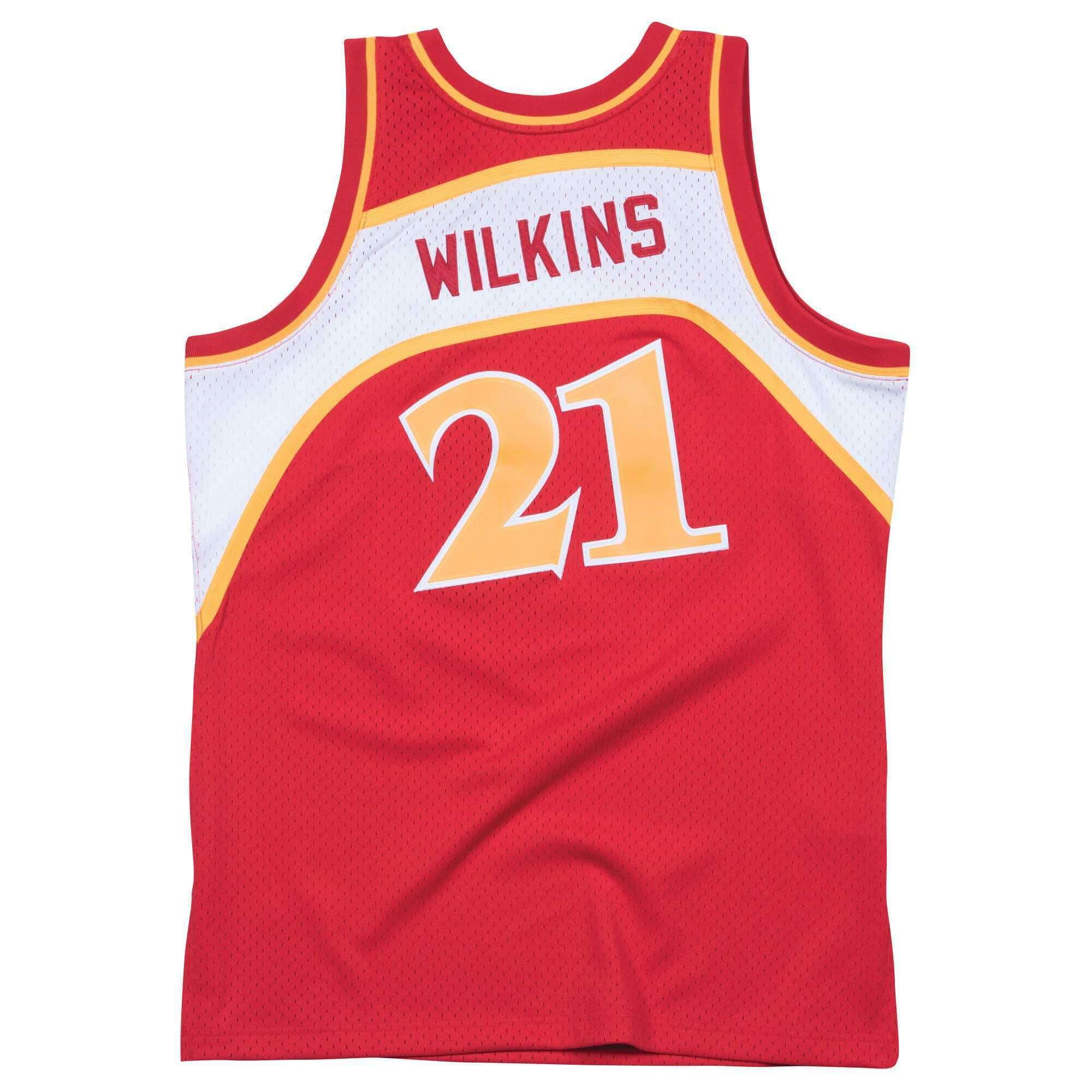 Mitchell And Ness Jerseys Dominique Wilkins Atlanta Hawks Mitchell & Ness NBA Swingman Jersey - Red