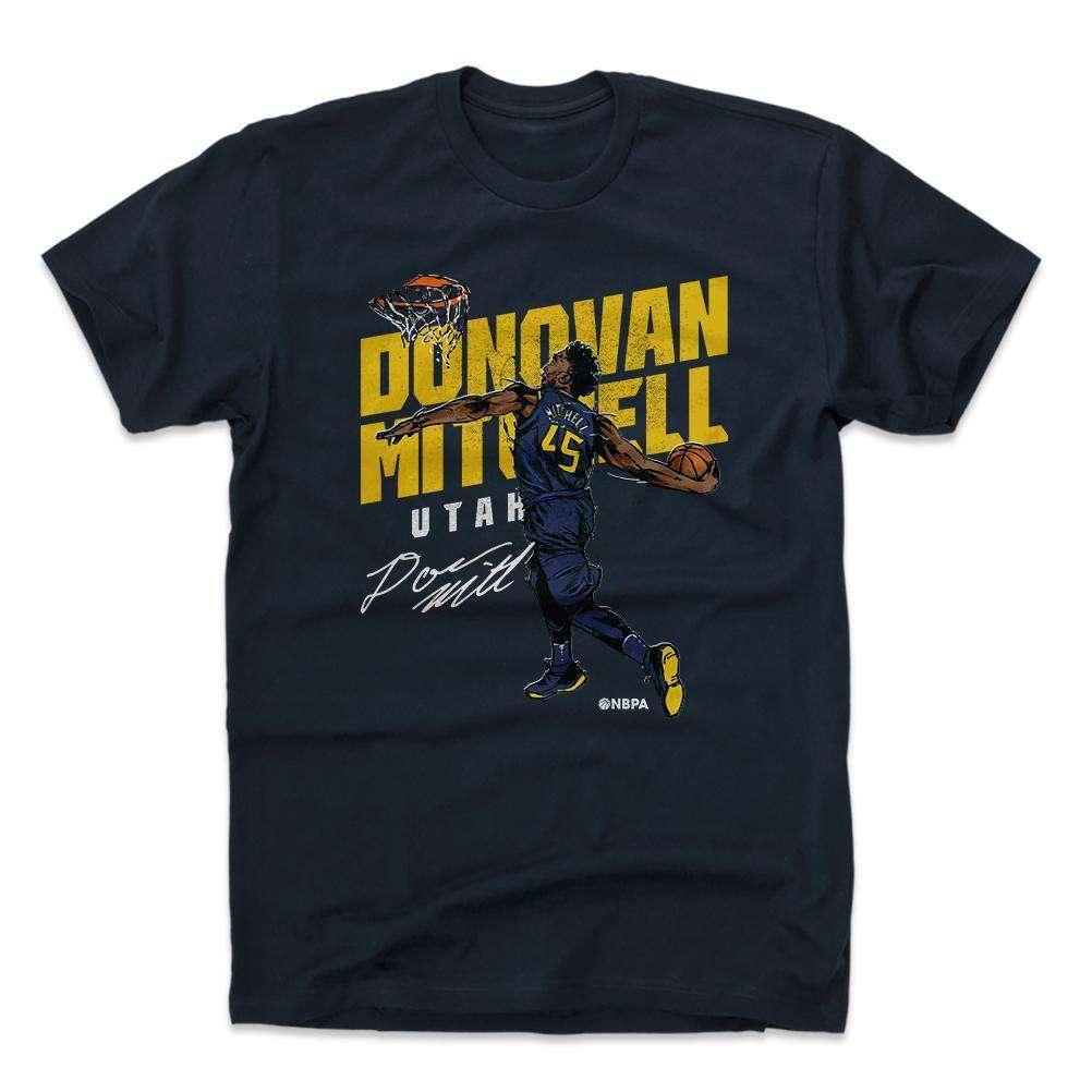 500 Level T-Shirts Donovan Mitchell Utah Jazz 500 Level NBA Retro T-Shirt - Navy