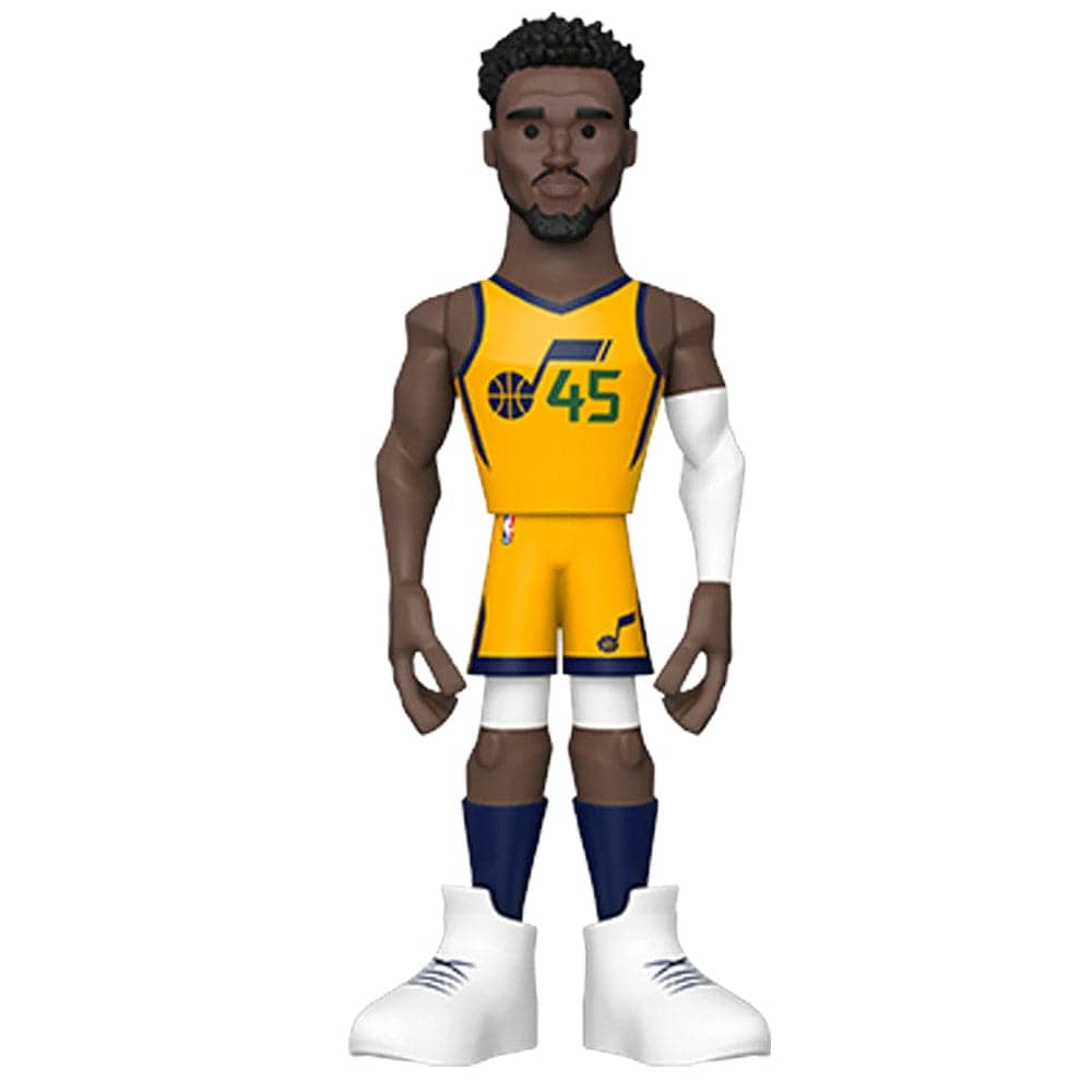 Funko Figures Donovan Mitchell Utah Jazz Funko NBA 5" Home Vinyl Gold Figure - Yellow