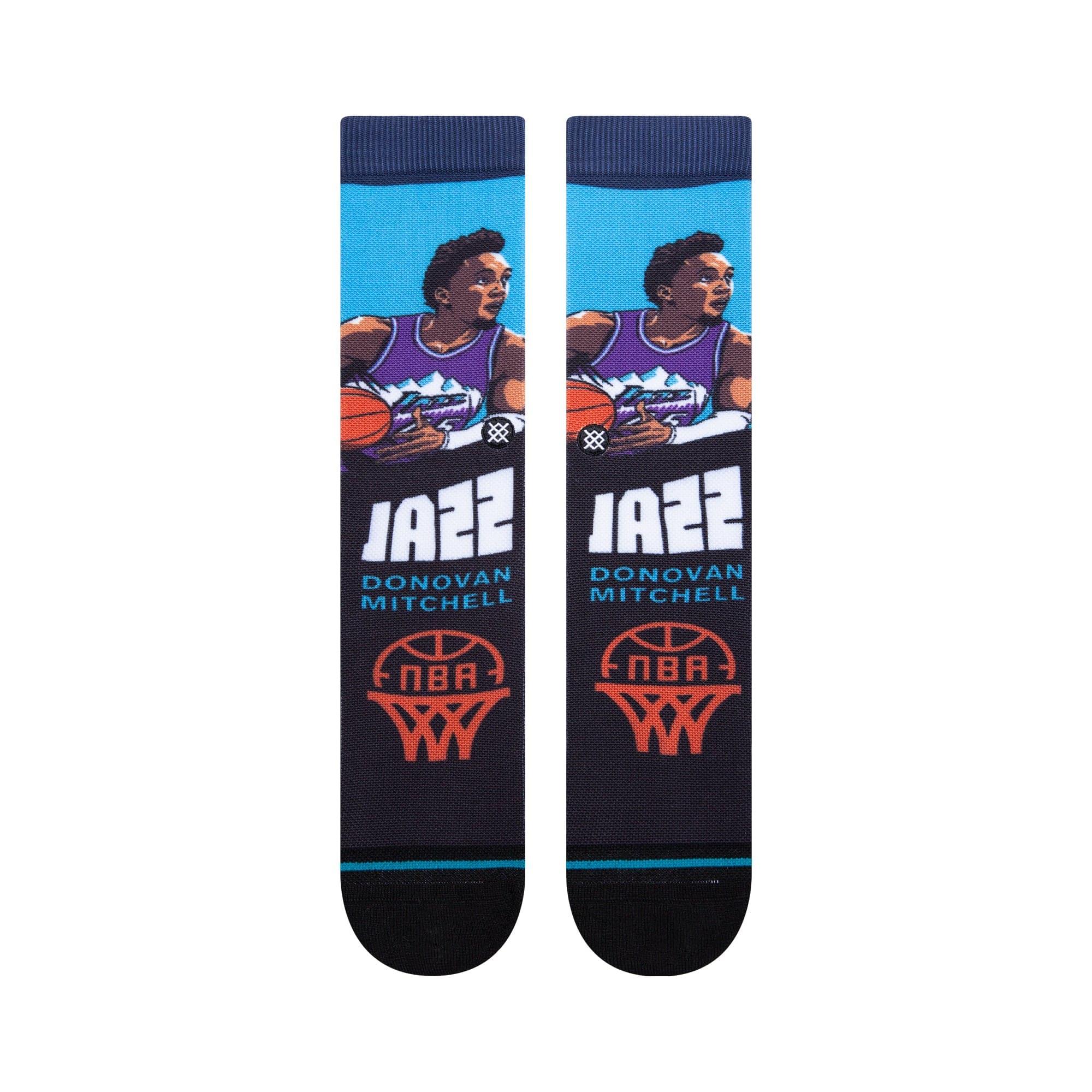 Stance Socks Donovan Mitchell Utah Jazz Stance NBA Graded Crew Socks - Blue