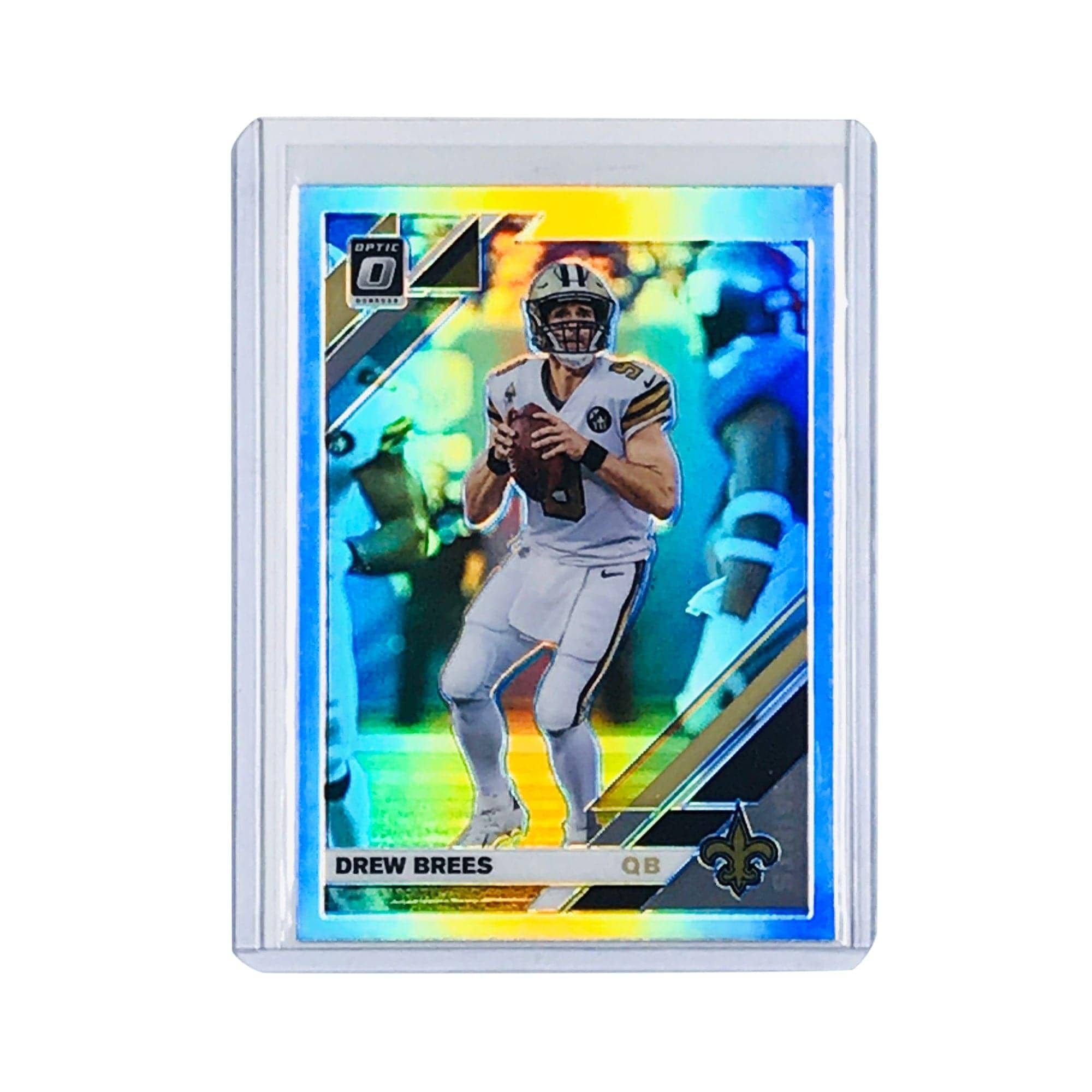 Panini Cards Drew Brees New Orleans Saints 2019 Panini Optic NFL Silver Holo Card