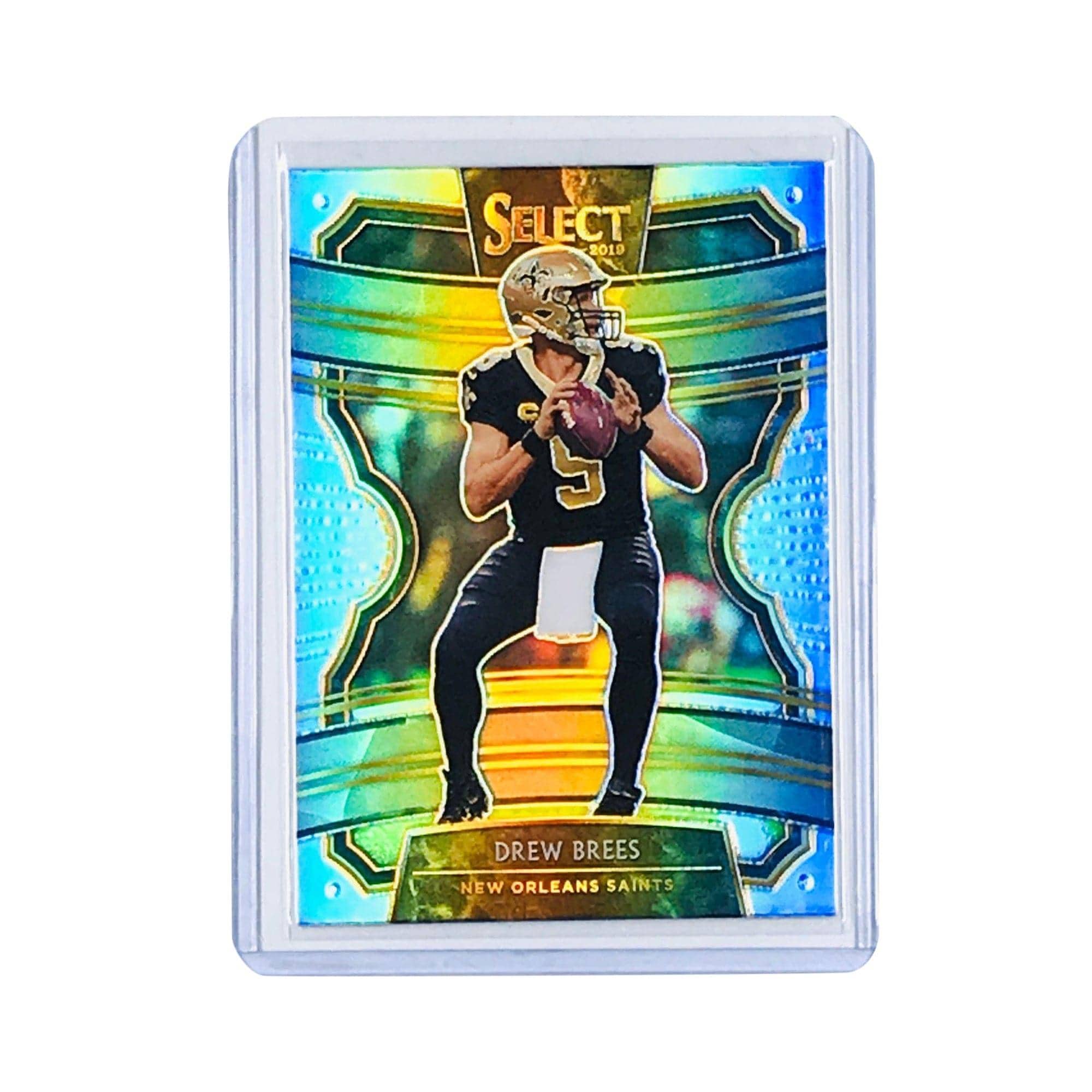 Panini Cards Drew Brees New Orleans Saints 2019 Panini Select NFL Prizm Concourse Silver Card