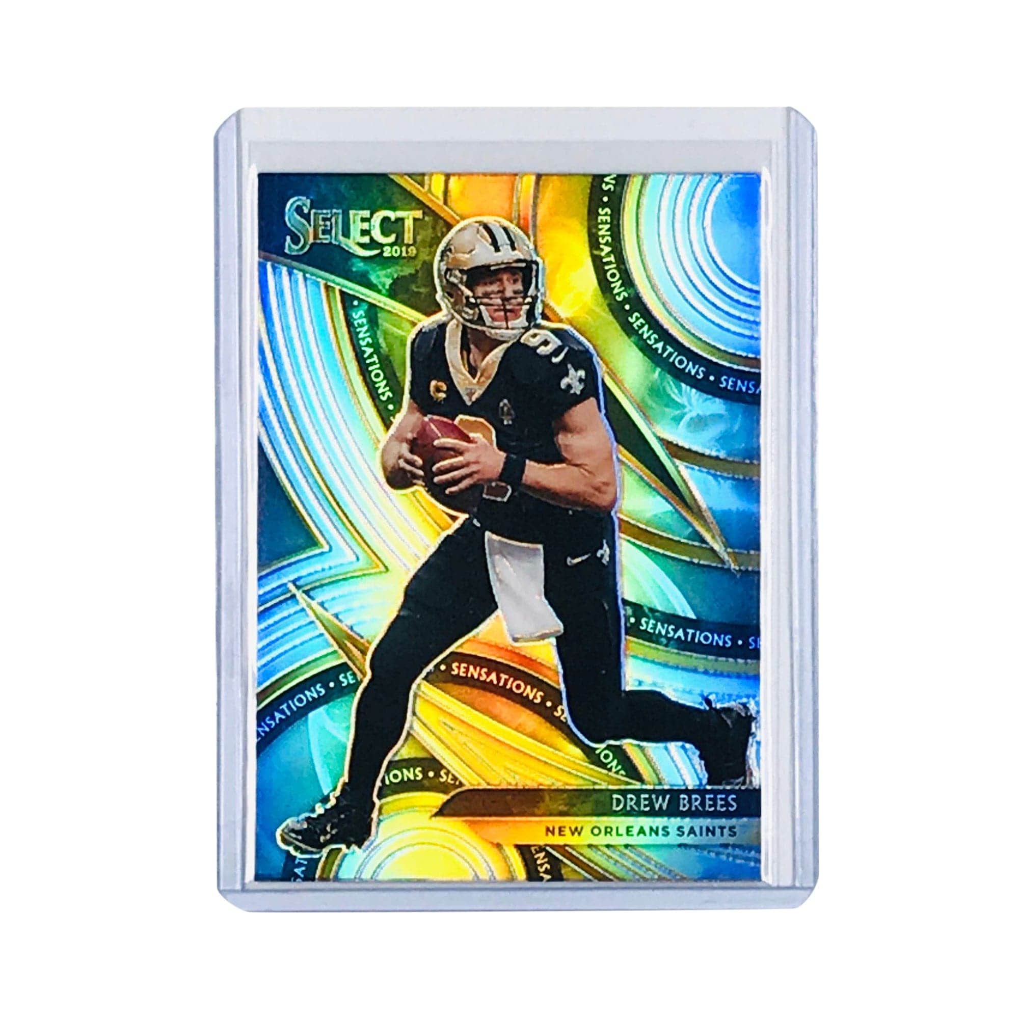 Panini Cards Drew Brees New Orleans Saints 2019 Panini Select NFL Prizm Sensations Card